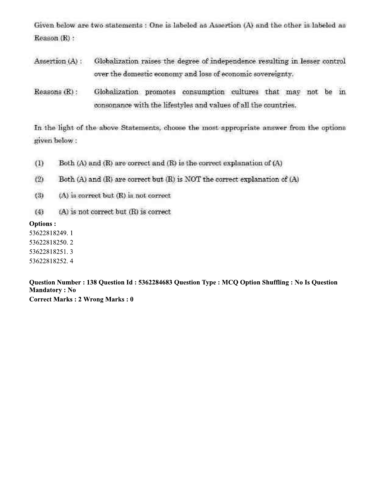 UGC NET Geography Question Paper September 2020 142