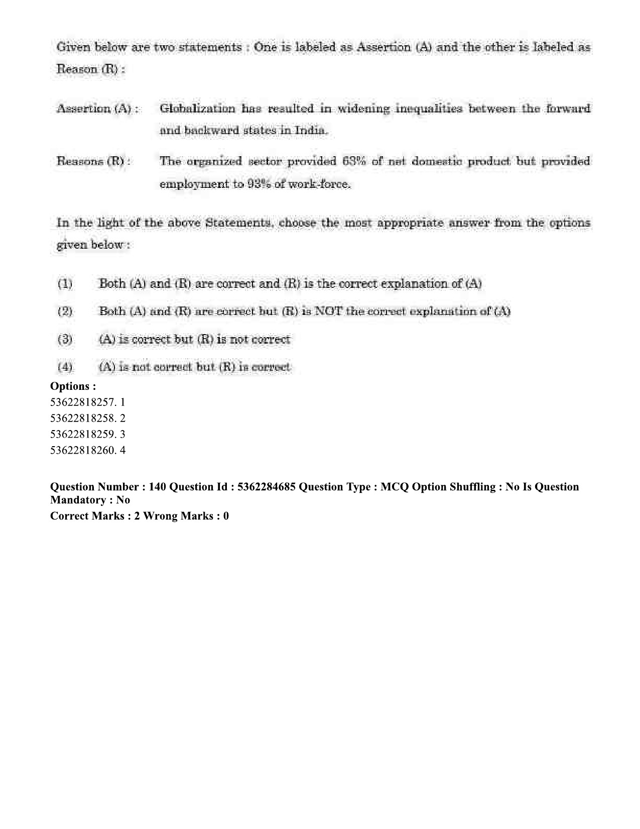 UGC NET Geography Question Paper September 2020 146