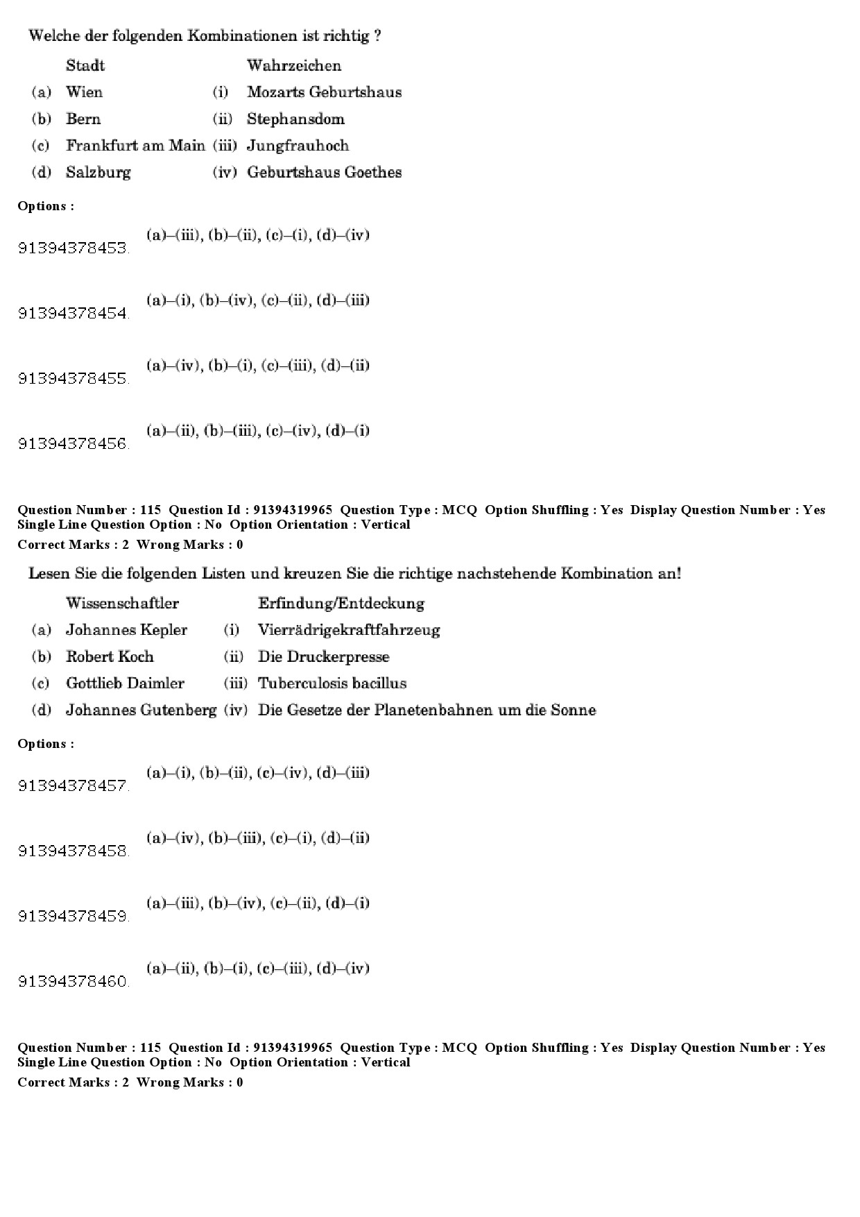 UGC NET German Question Paper December 2018 100