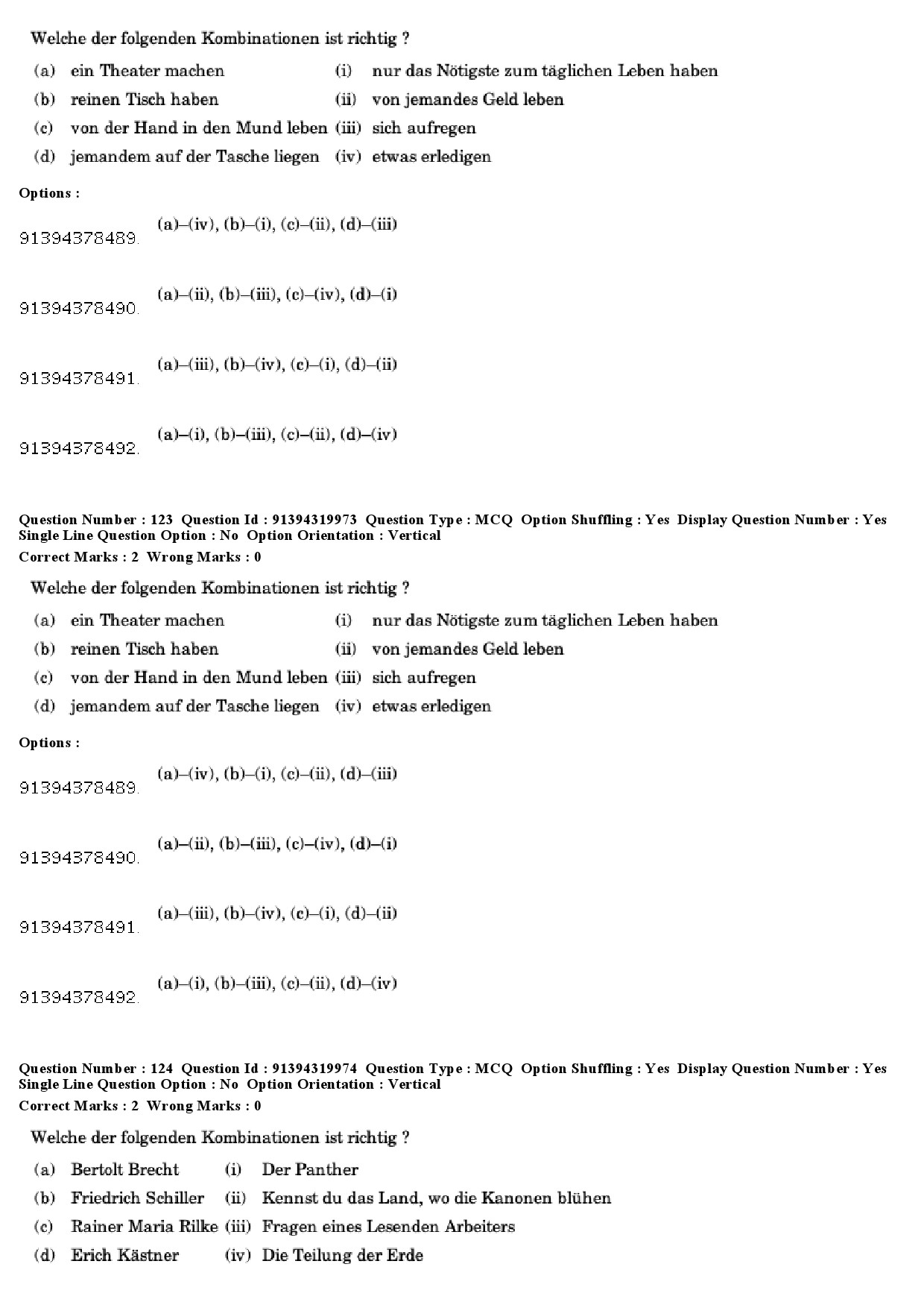 UGC NET German Question Paper December 2018 108