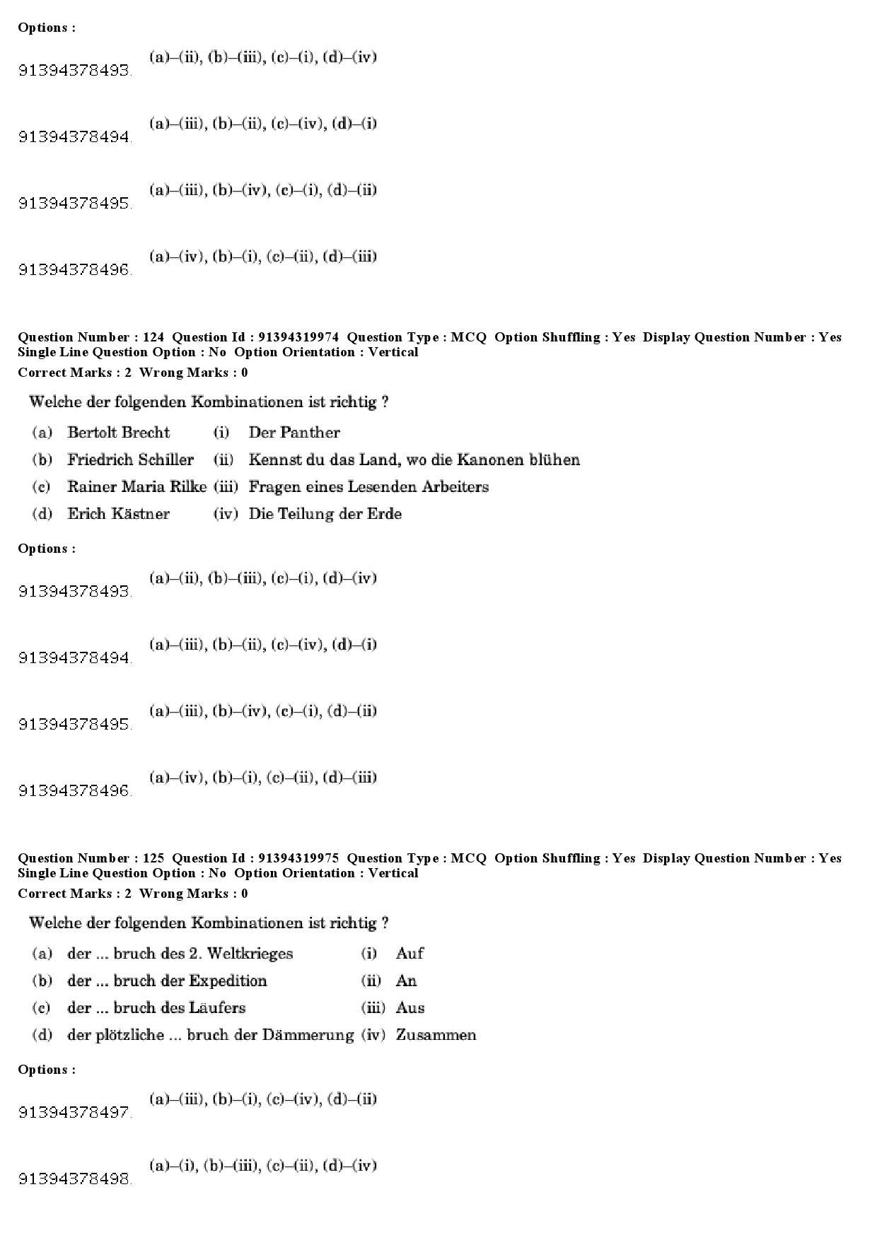 UGC NET German Question Paper December 2018 109