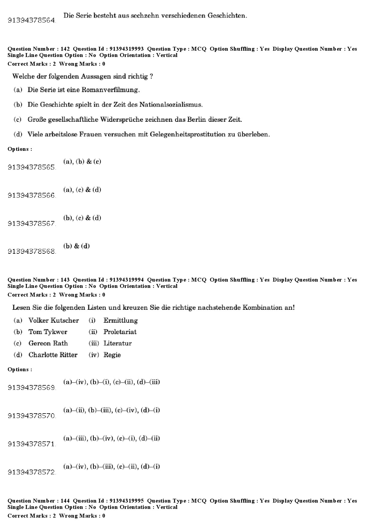 UGC NET German Question Paper December 2018 122