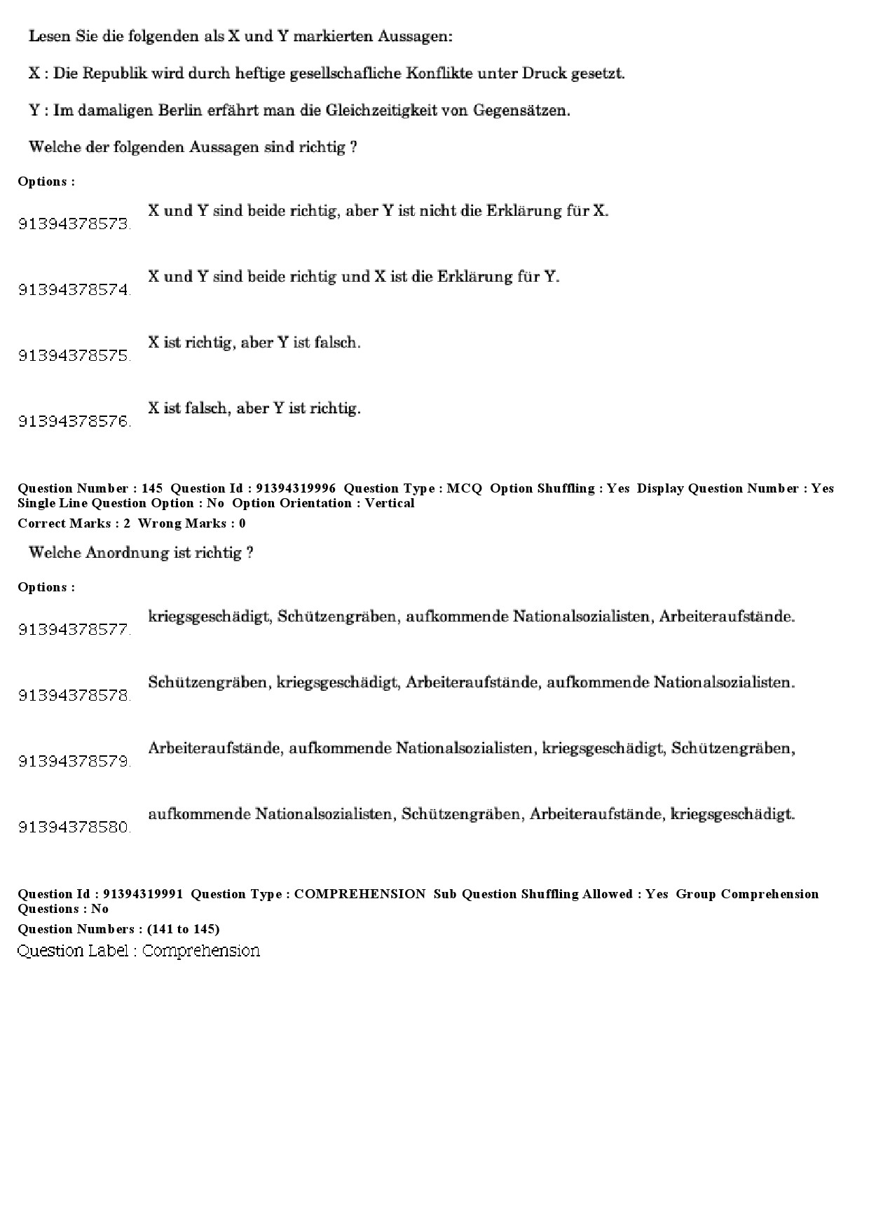 UGC NET German Question Paper December 2018 123