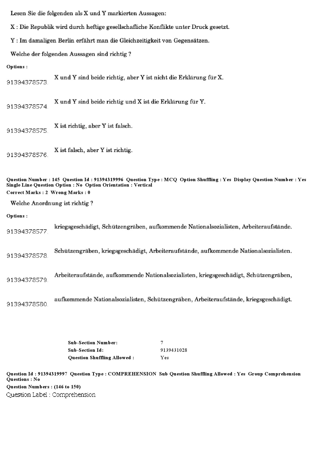 UGC NET German Question Paper December 2018 126