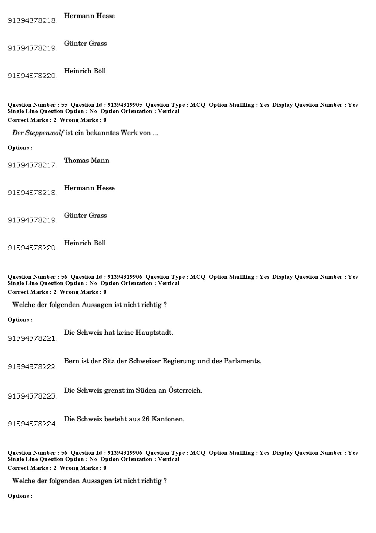 UGC NET German Question Paper December 2018 48