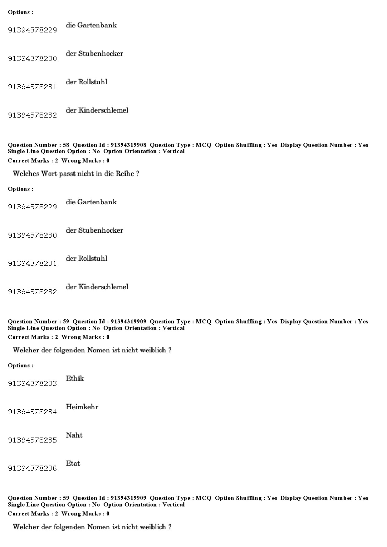 UGC NET German Question Paper December 2018 50