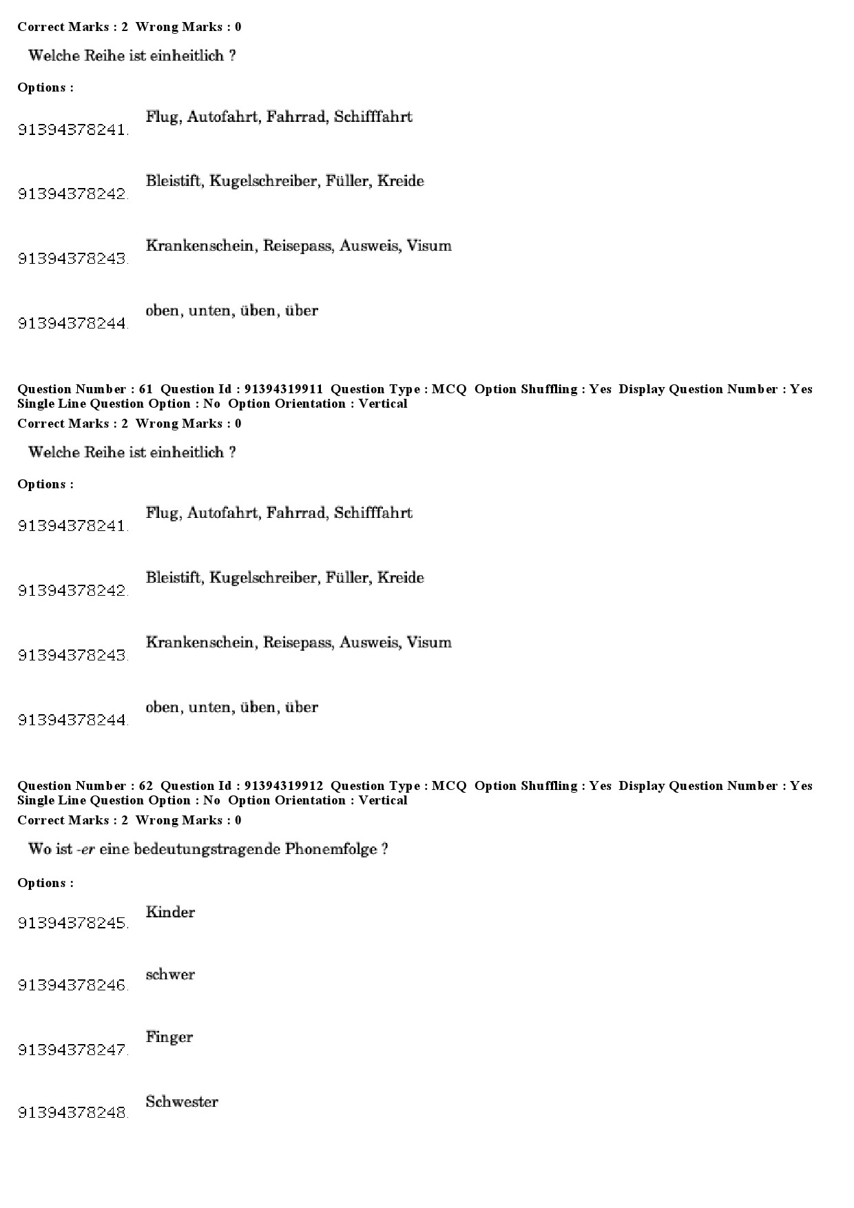 UGC NET German Question Paper December 2018 52