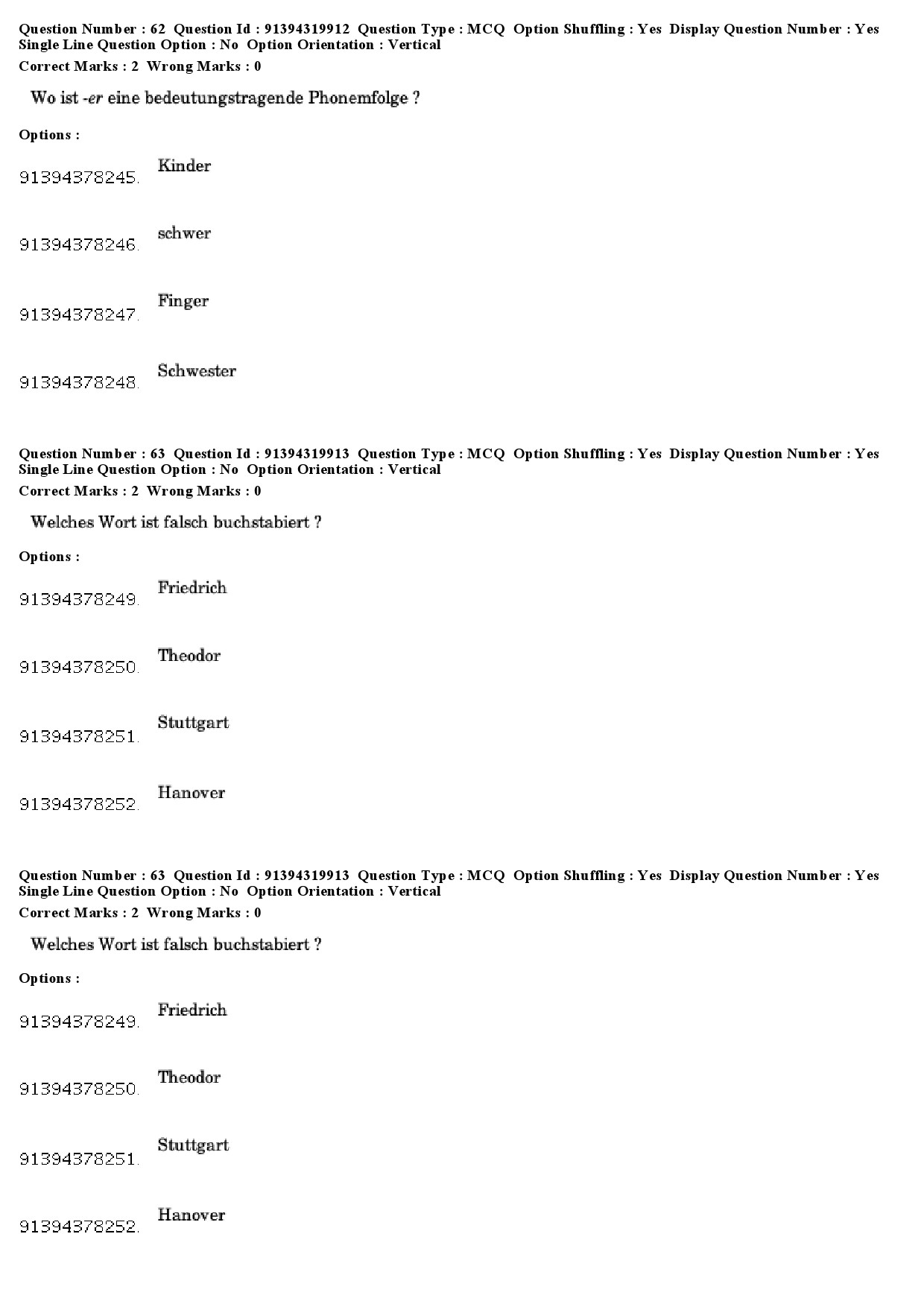 UGC NET German Question Paper December 2018 53