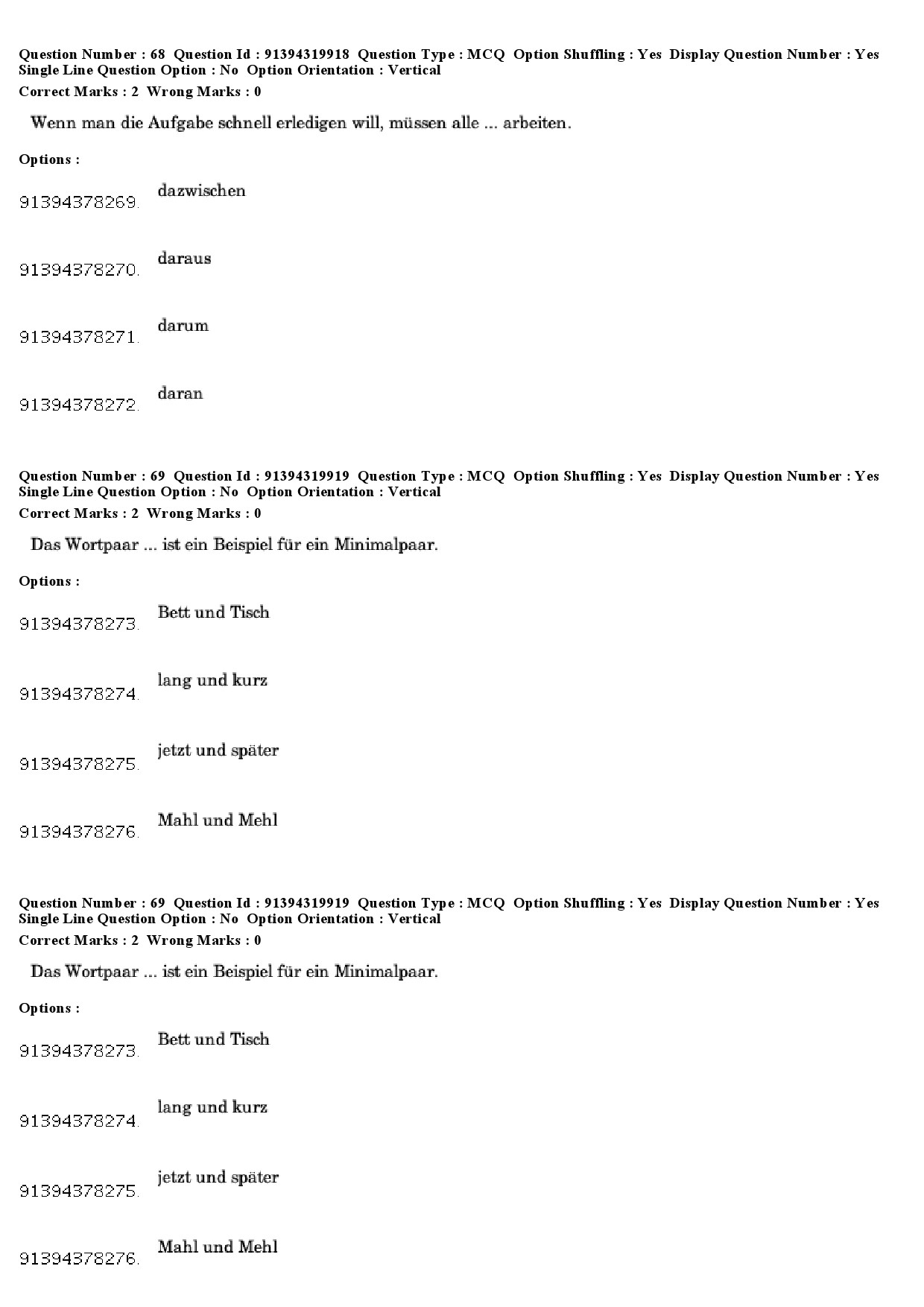 UGC NET German Question Paper December 2018 57