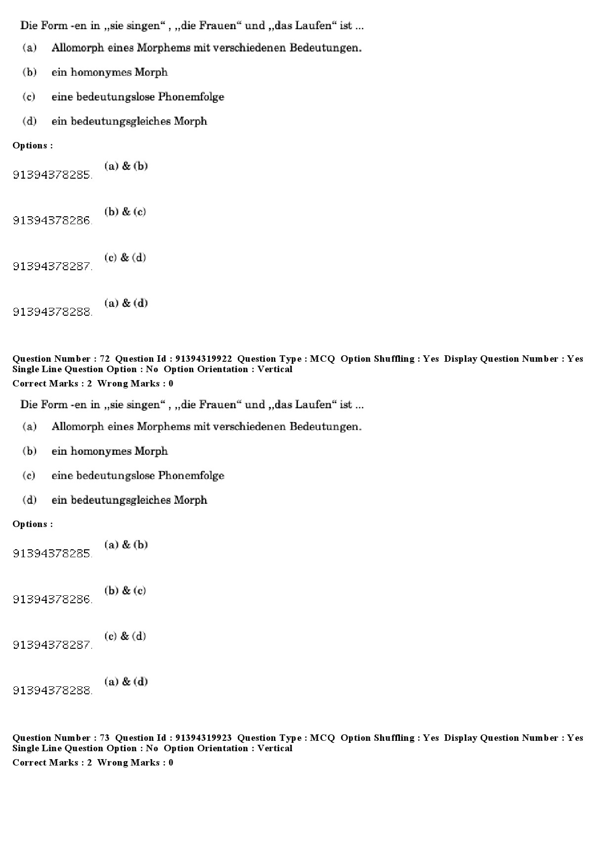 UGC NET German Question Paper December 2018 60