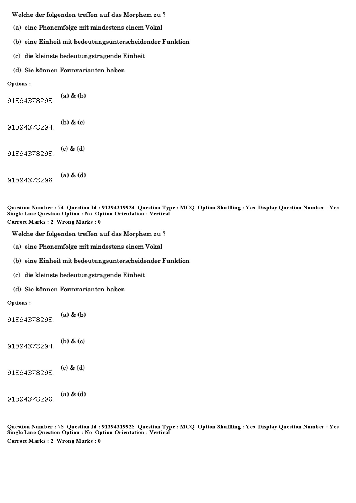 UGC NET German Question Paper December 2018 62