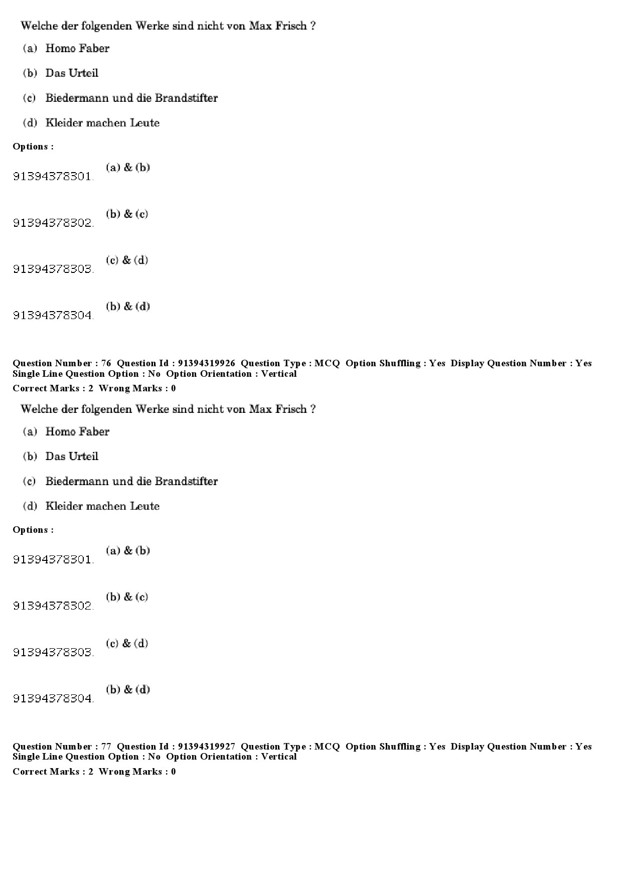 UGC NET German Question Paper December 2018 64