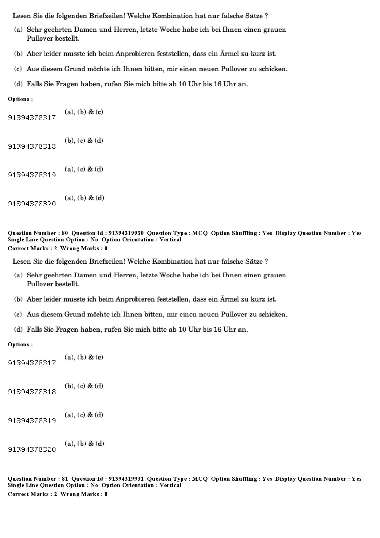 UGC NET German Question Paper December 2018 68