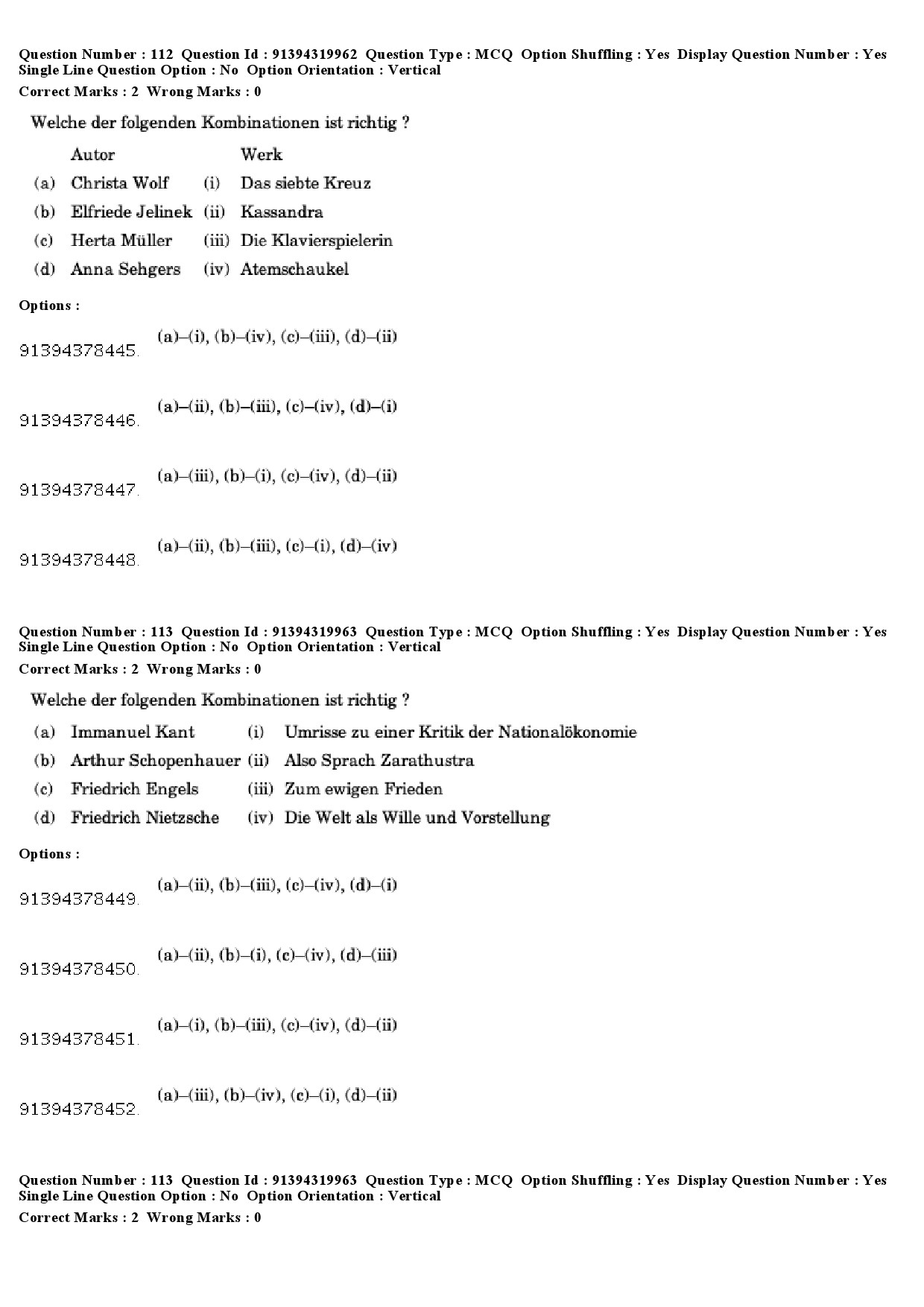 UGC NET German Question Paper December 2018 98