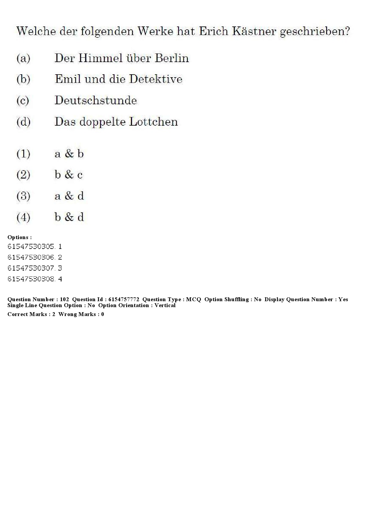 UGC NET German Question Paper December 2019 104