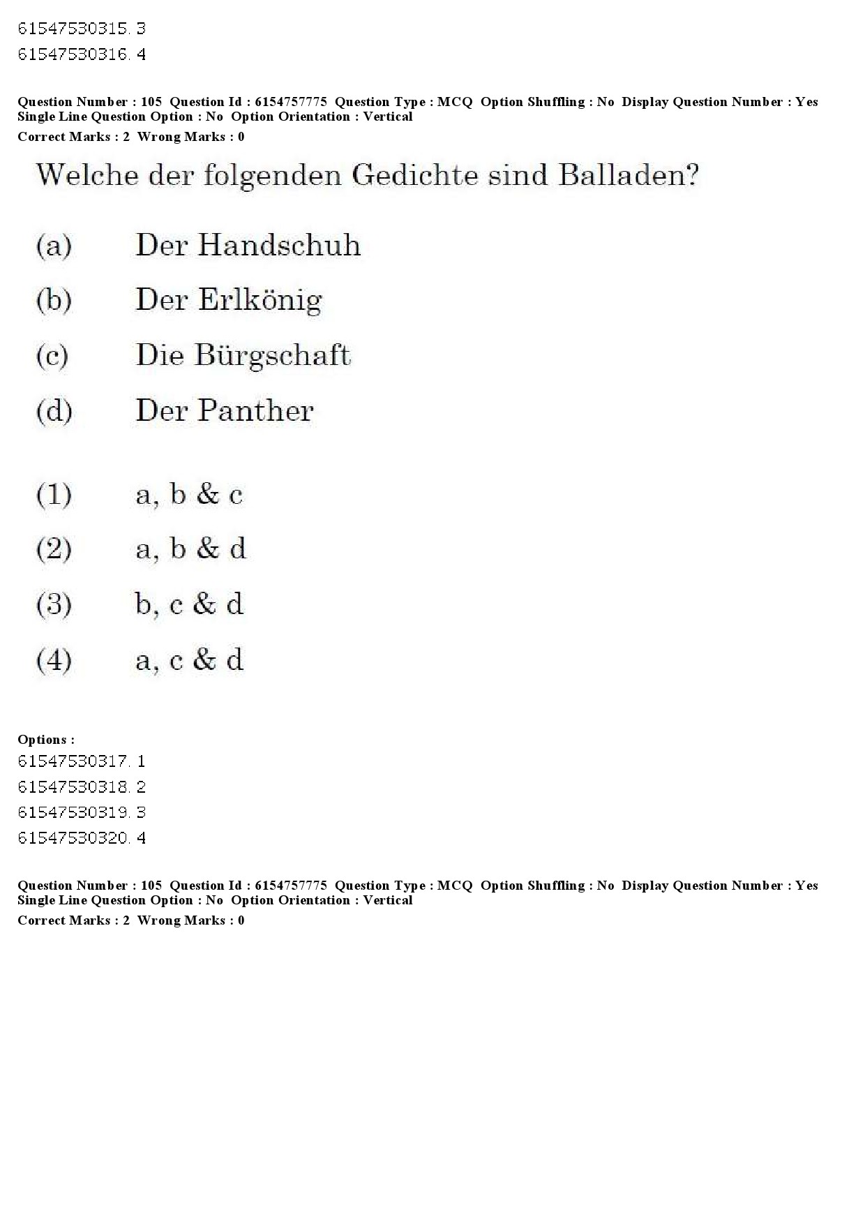 UGC NET German Question Paper December 2019 108