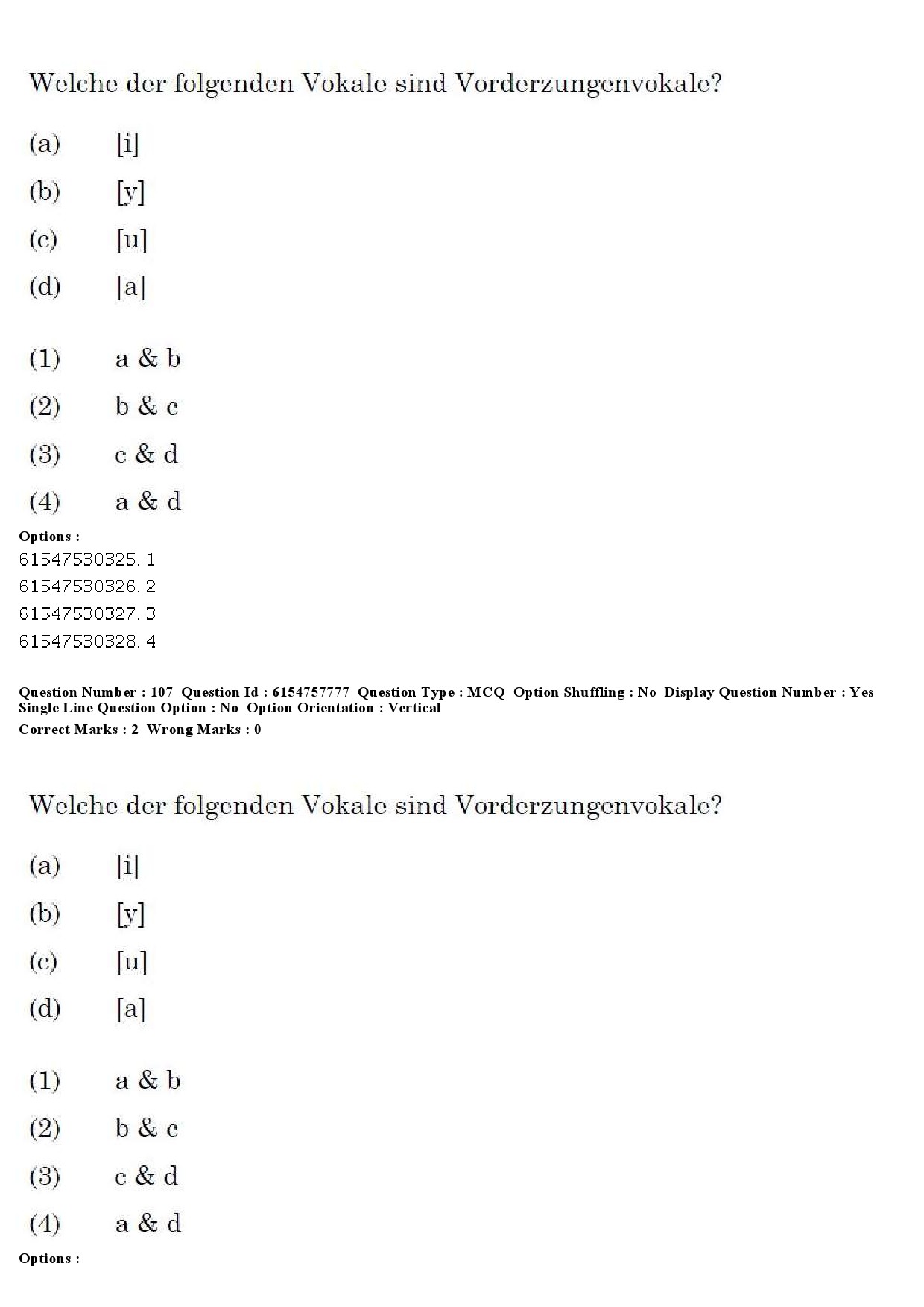 UGC NET German Question Paper December 2019 112