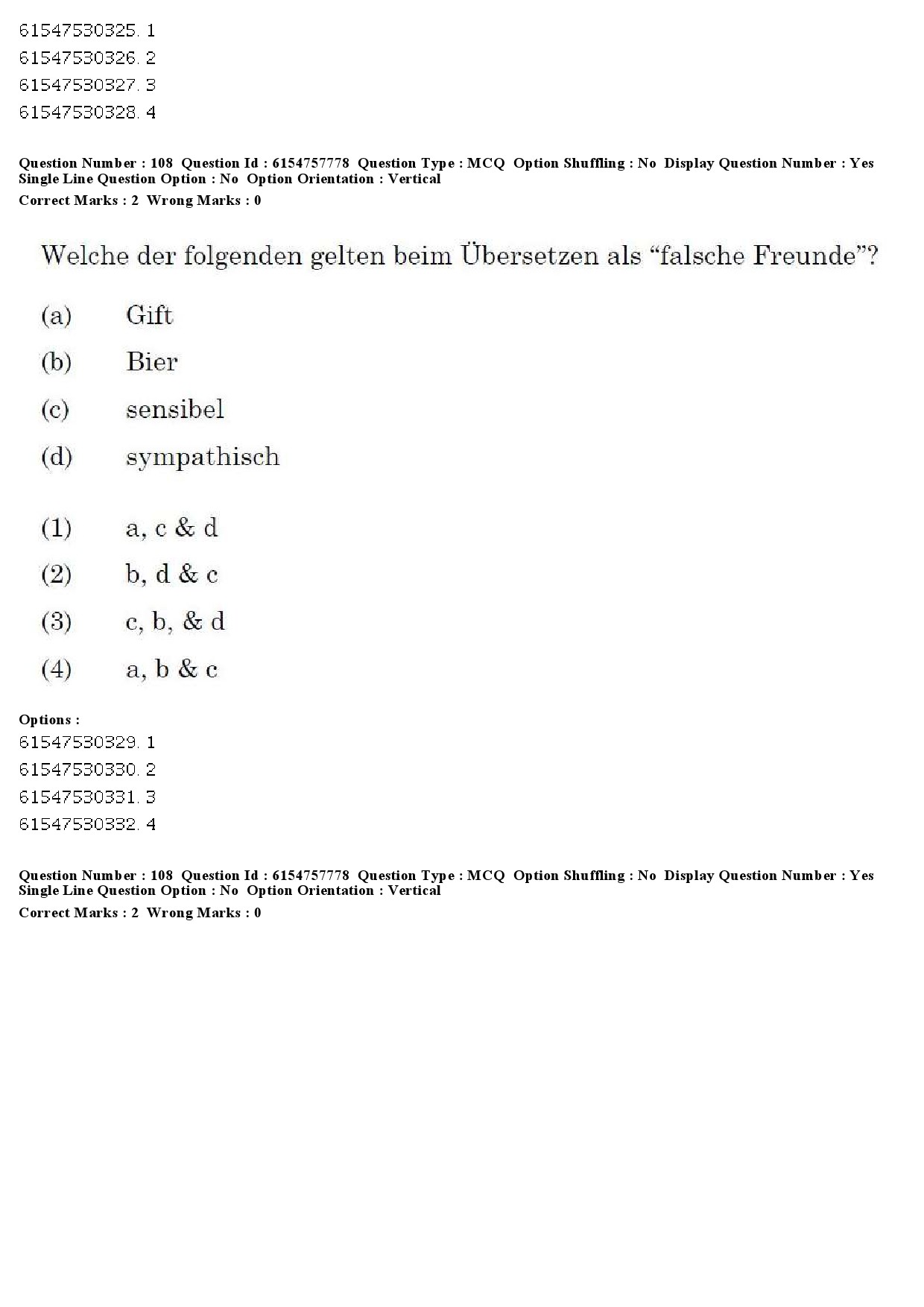 UGC NET German Question Paper December 2019 113