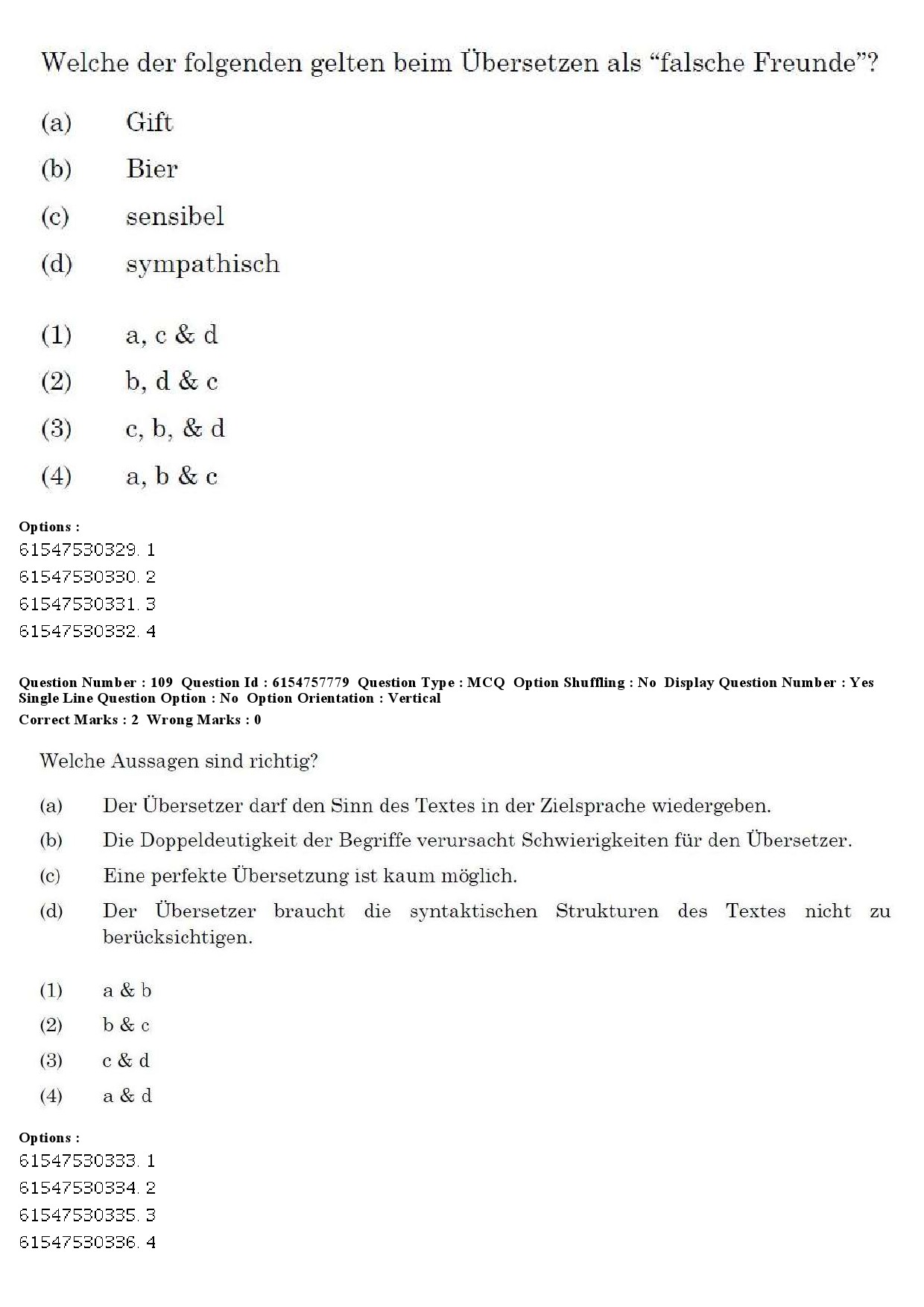 UGC NET German Question Paper December 2019 114