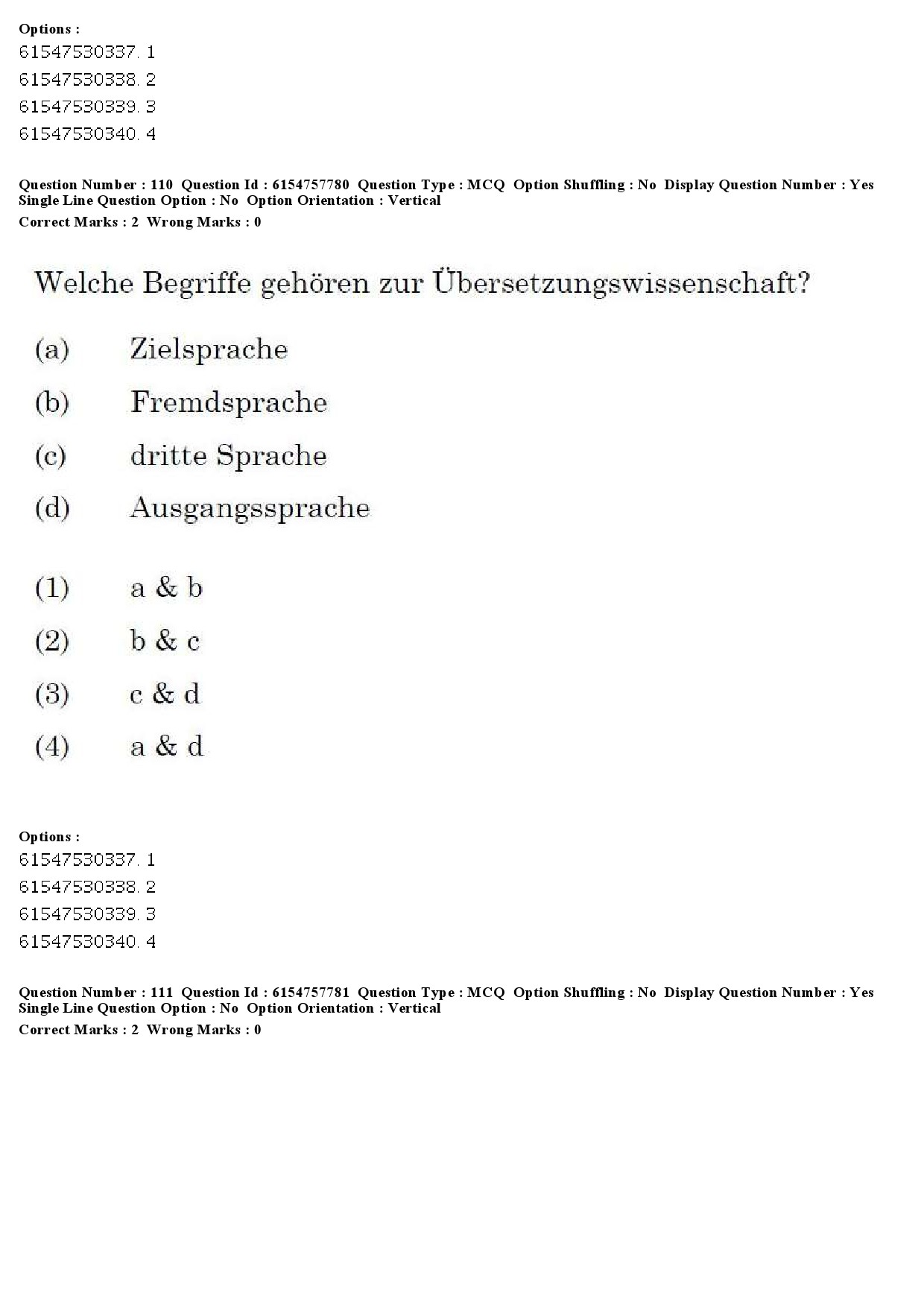 UGC NET German Question Paper December 2019 116