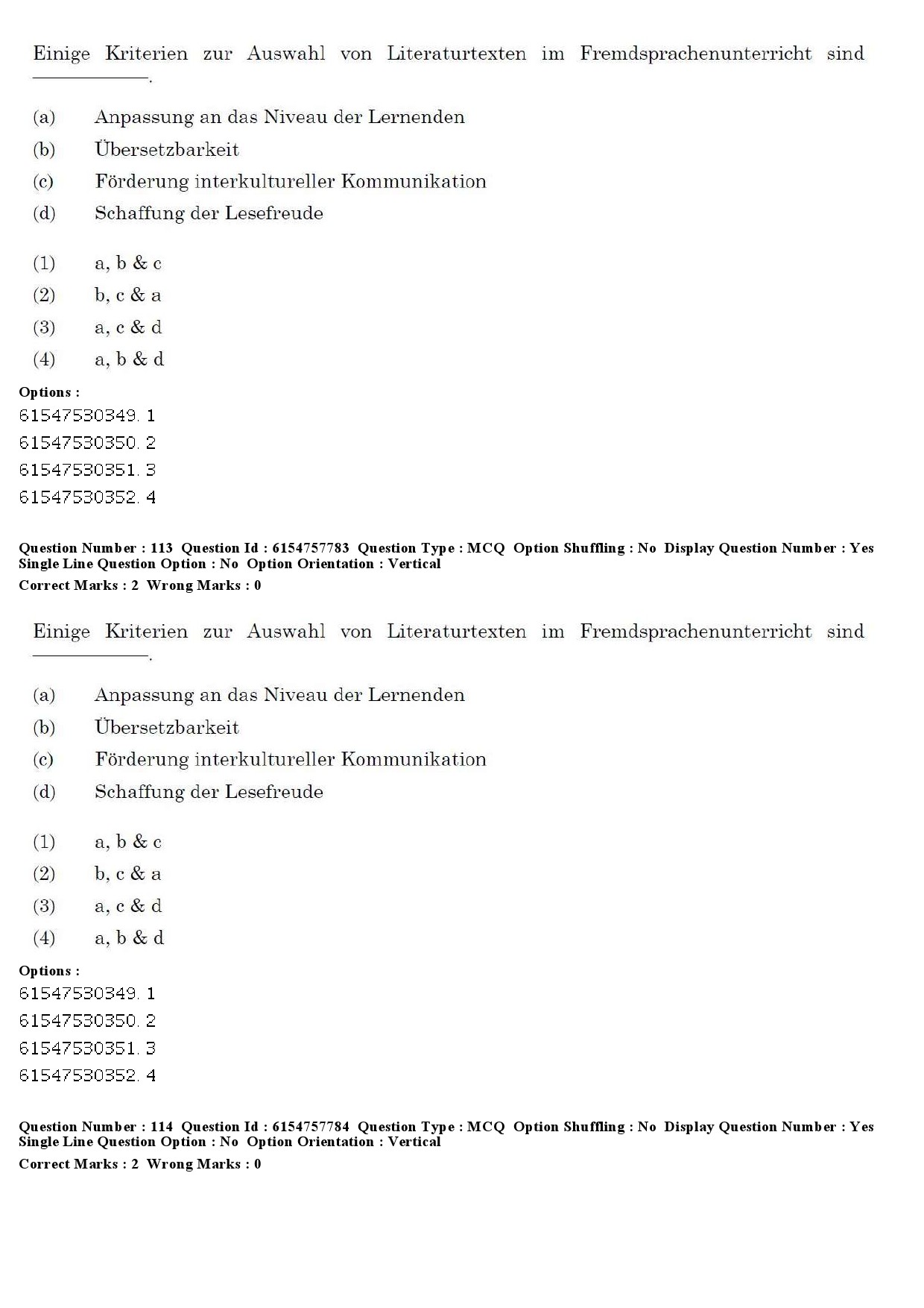 UGC NET German Question Paper December 2019 119