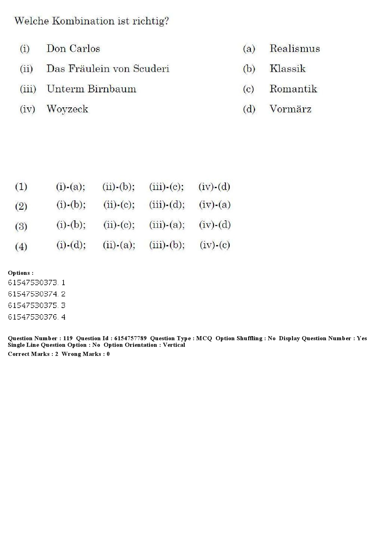 UGC NET German Question Paper December 2019 128