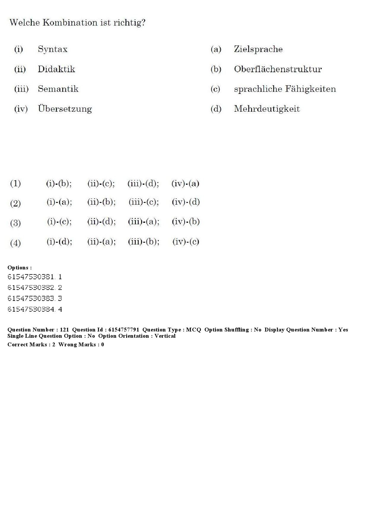 UGC NET German Question Paper December 2019 132