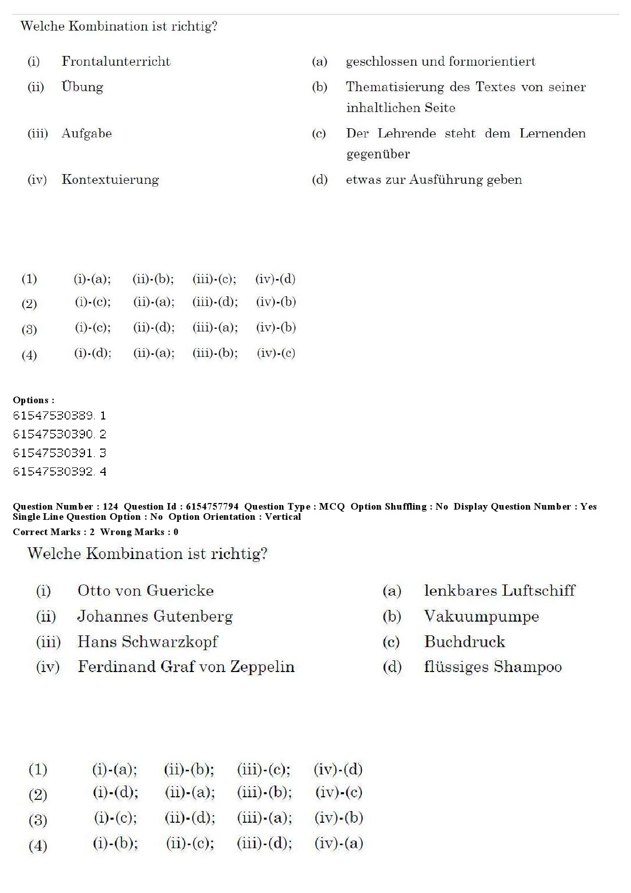 UGC NET German Question Paper December 2019 136