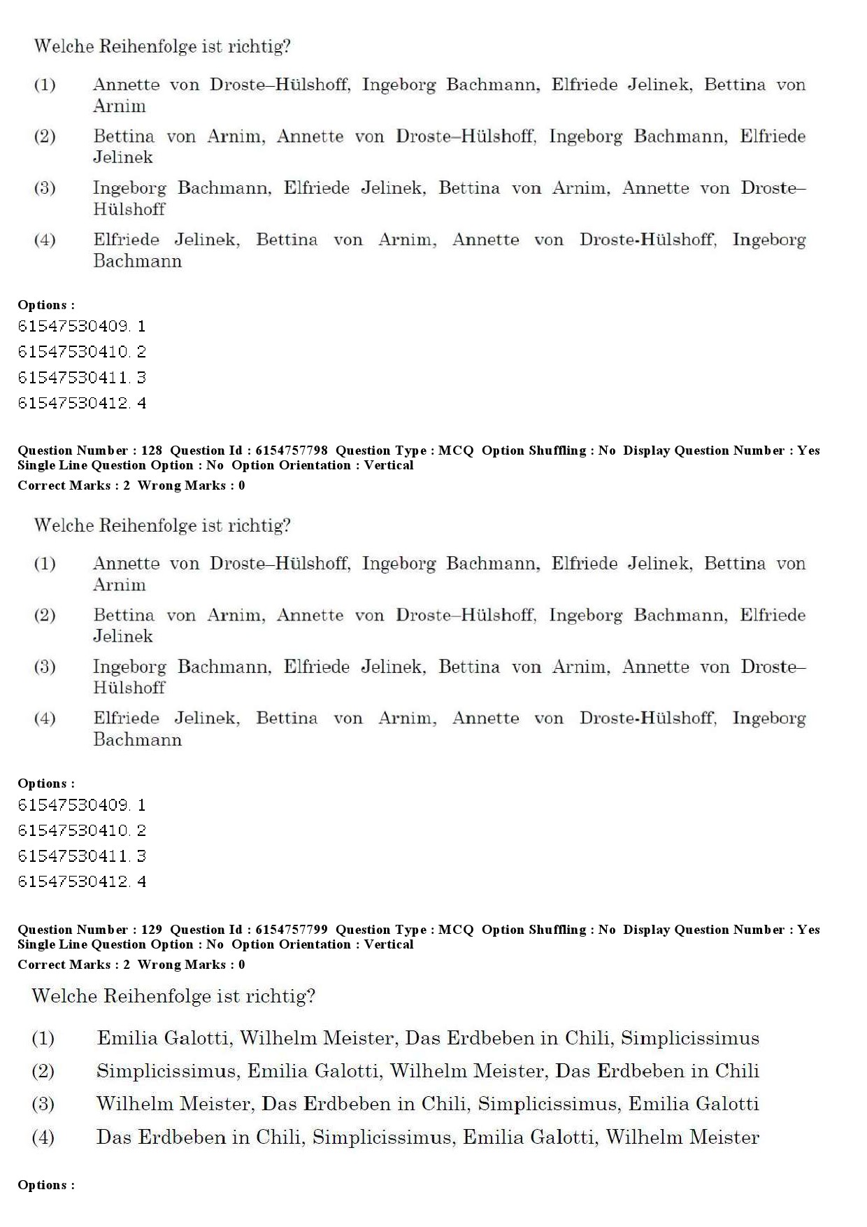 UGC NET German Question Paper December 2019 141