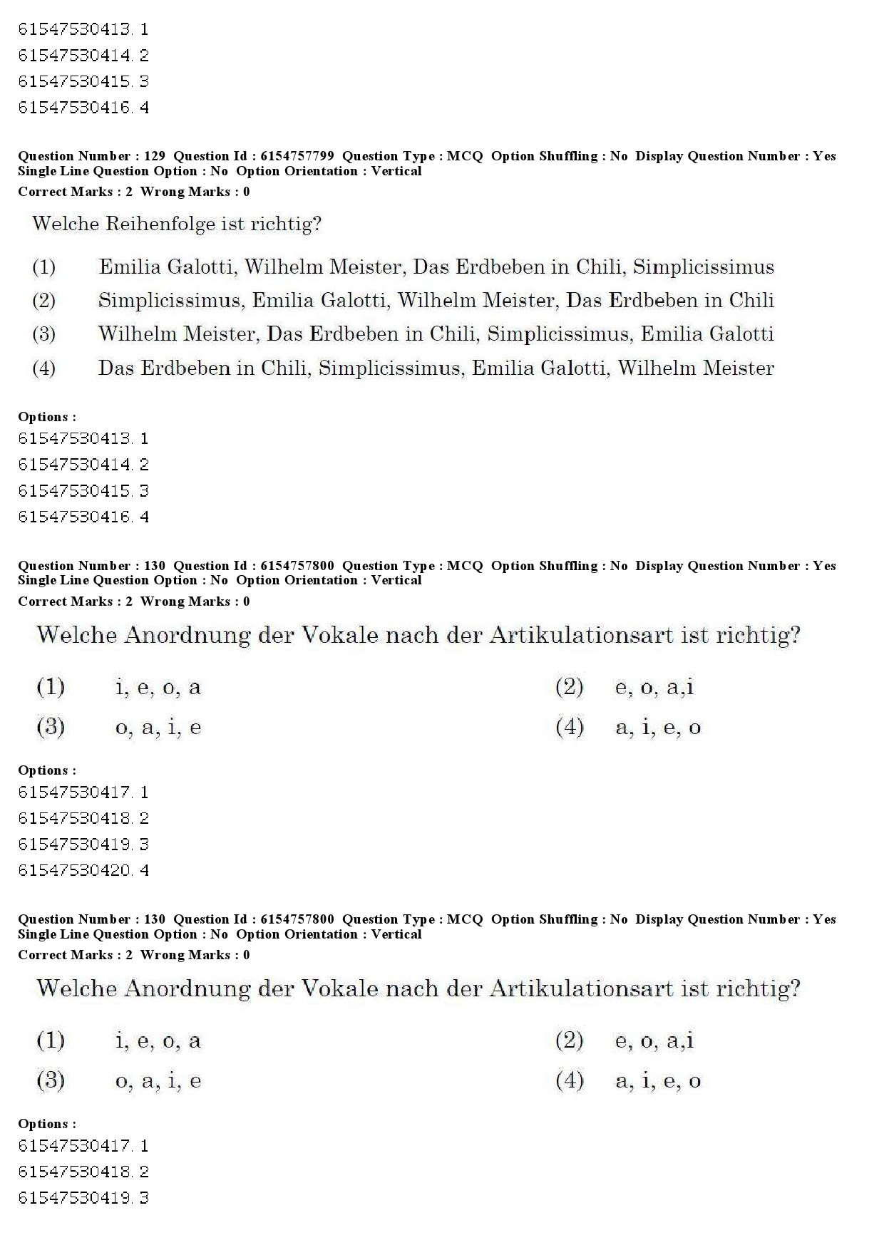 UGC NET German Question Paper December 2019 142