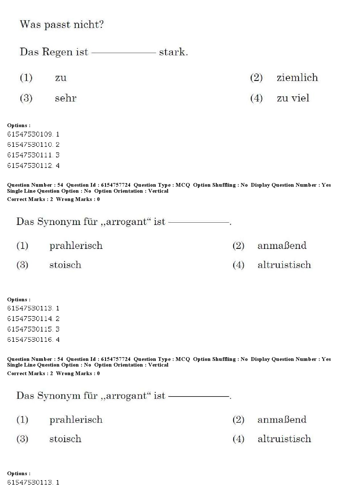 UGC NET German Question Paper December 2019 56