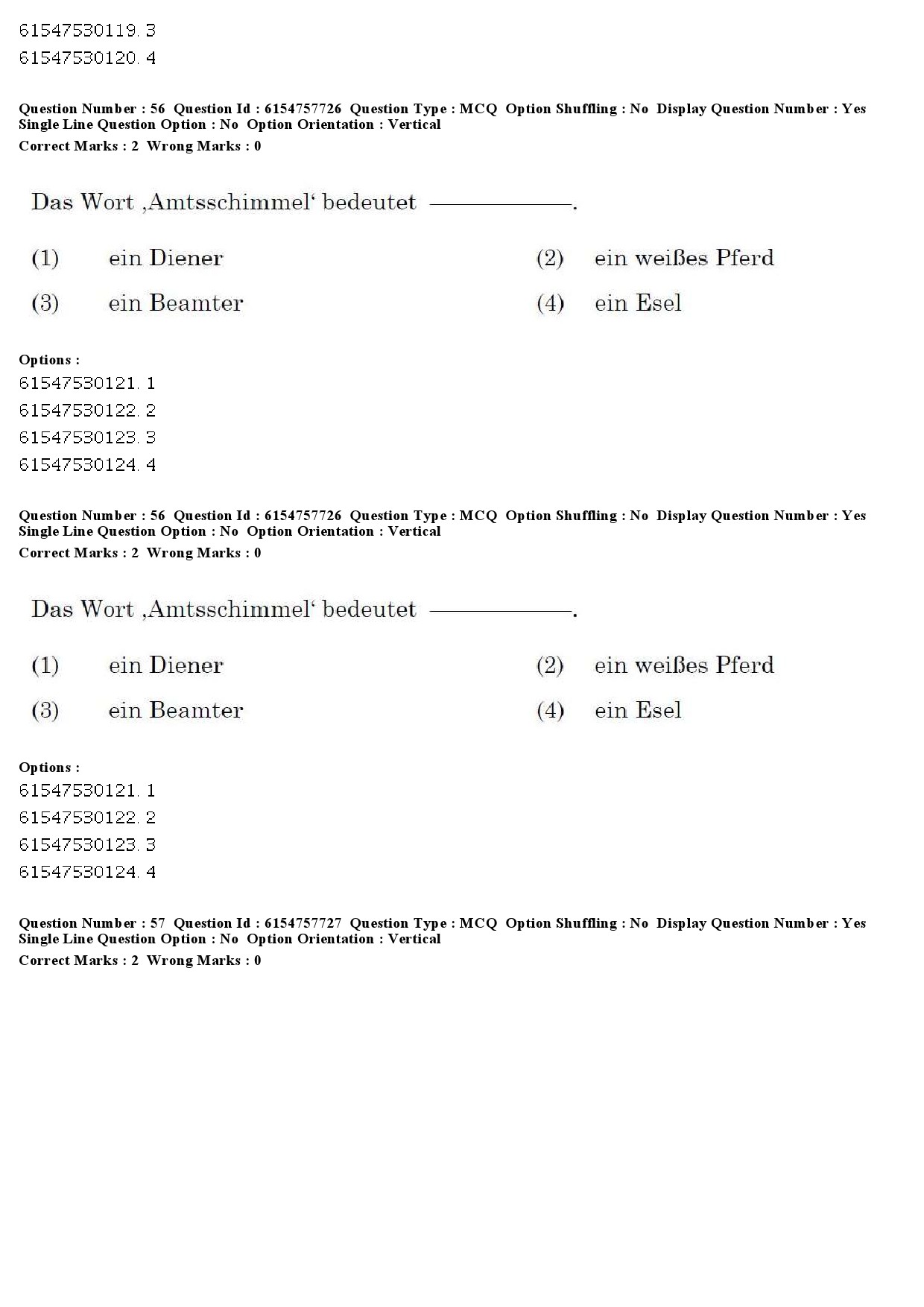 UGC NET German Question Paper December 2019 58