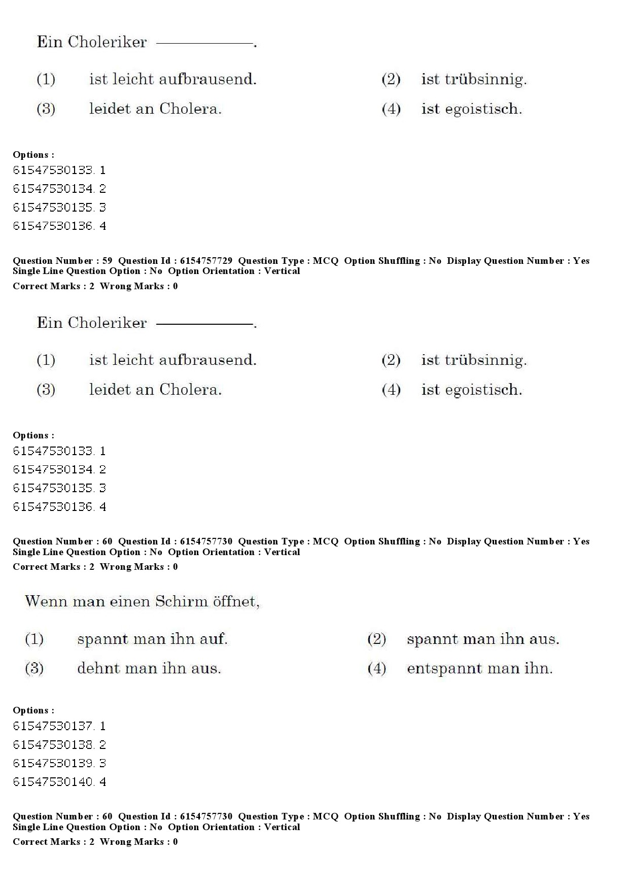 UGC NET German Question Paper December 2019 61