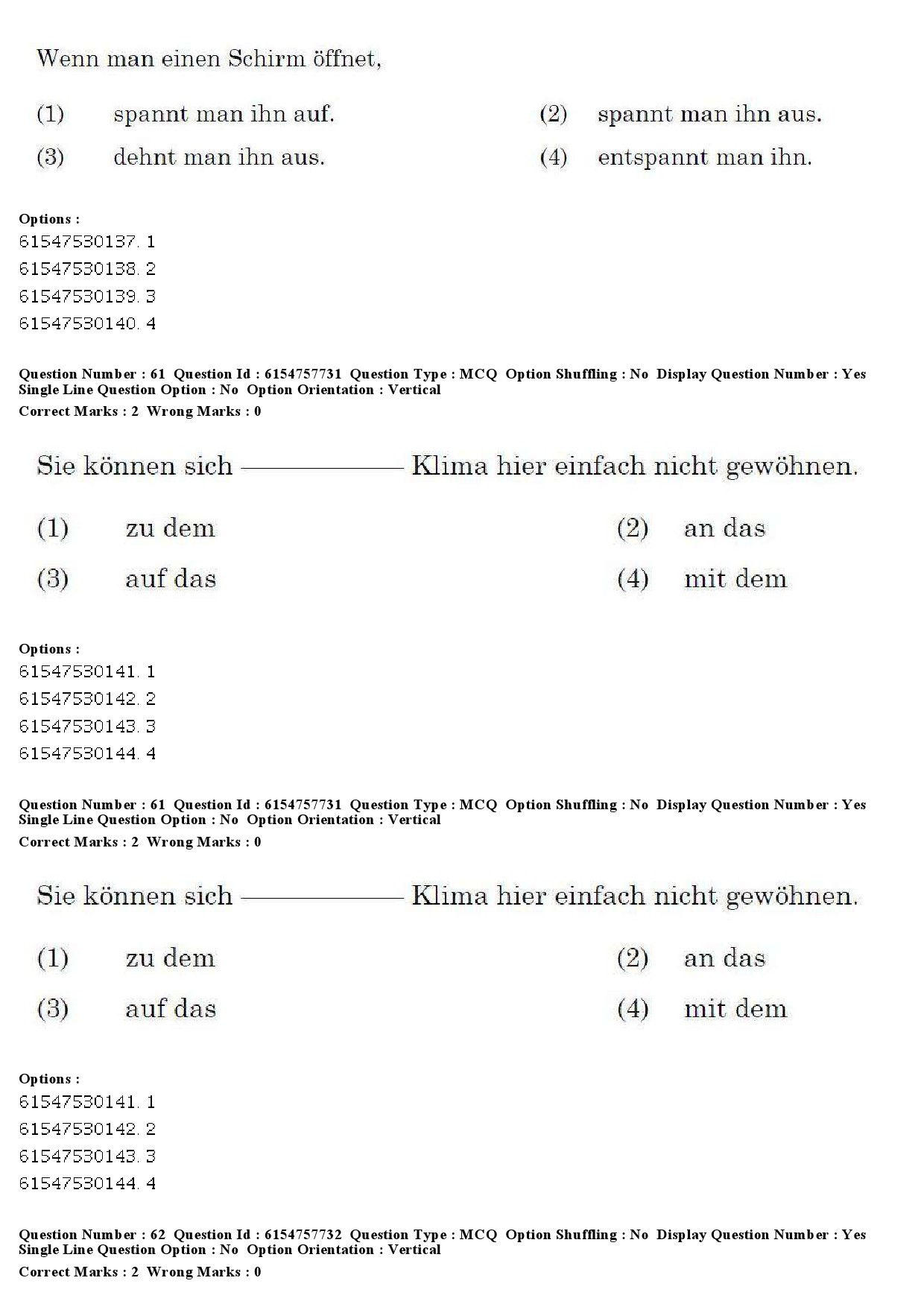 UGC NET German Question Paper December 2019 62