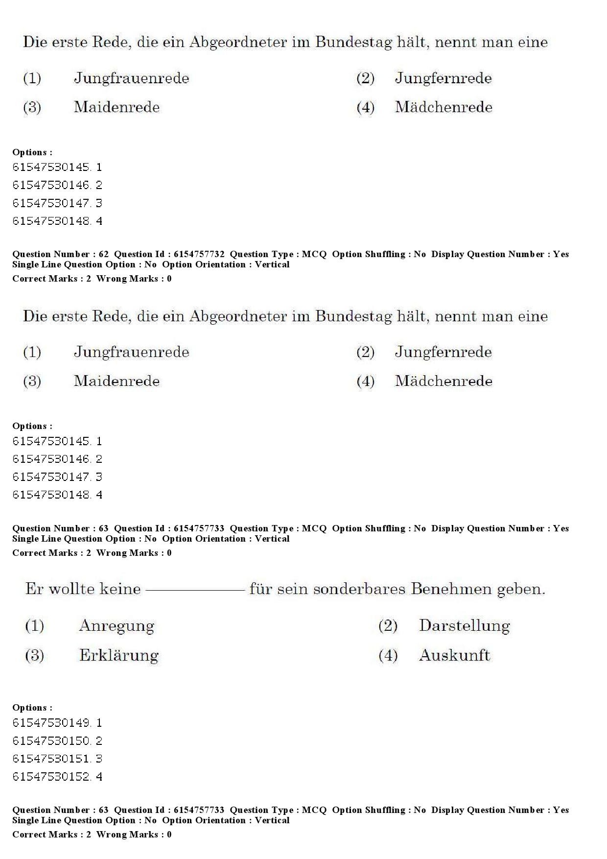 UGC NET German Question Paper December 2019 63