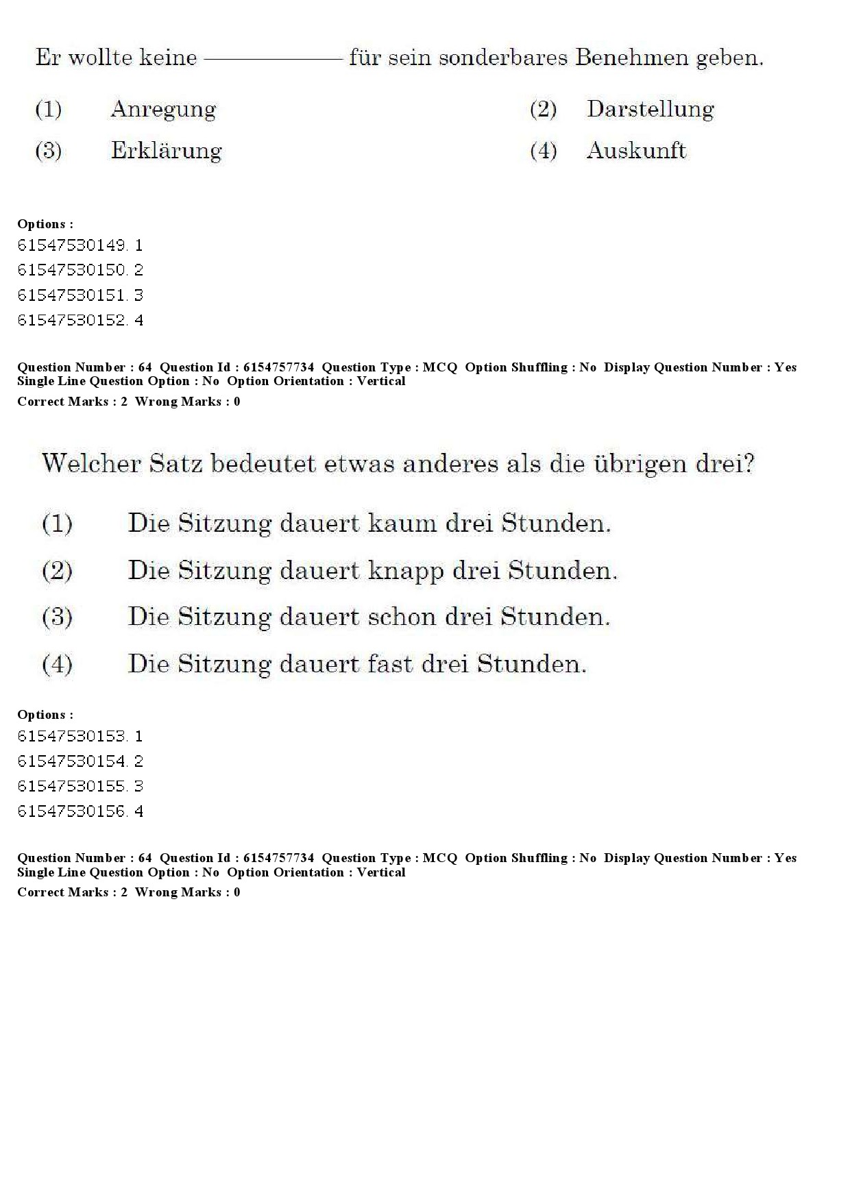 UGC NET German Question Paper December 2019 64