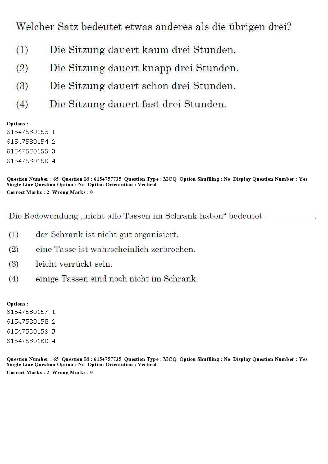 UGC NET German Question Paper December 2019 65