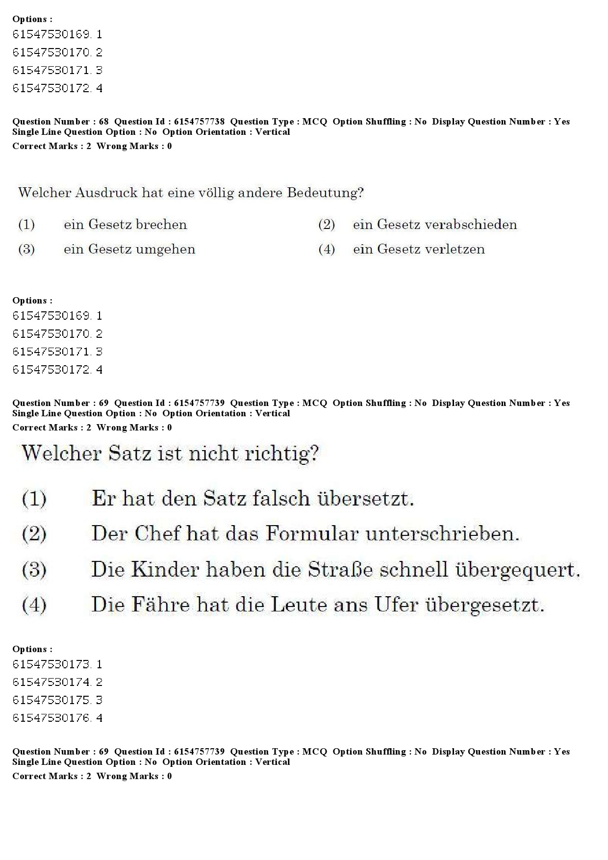 UGC NET German Question Paper December 2019 68