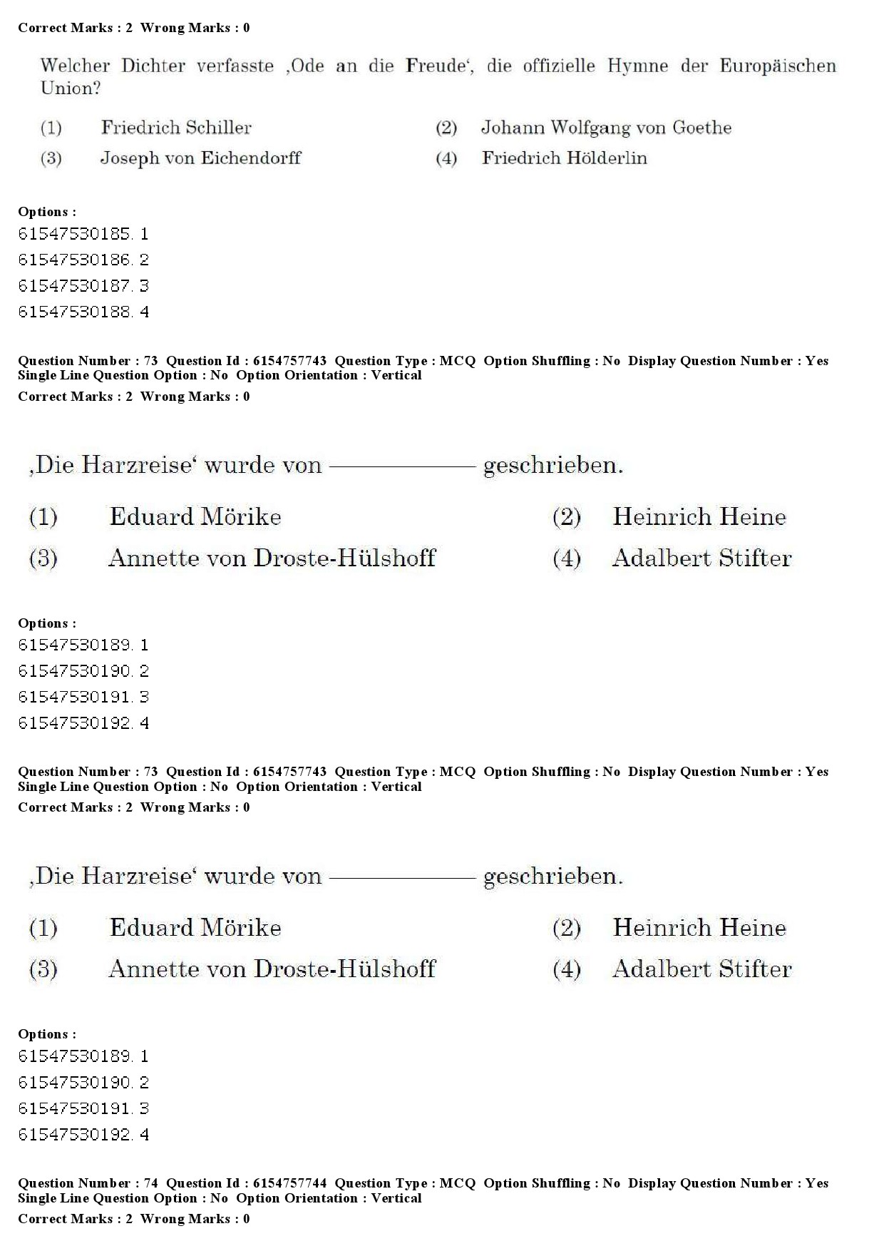 UGC NET German Question Paper December 2019 71