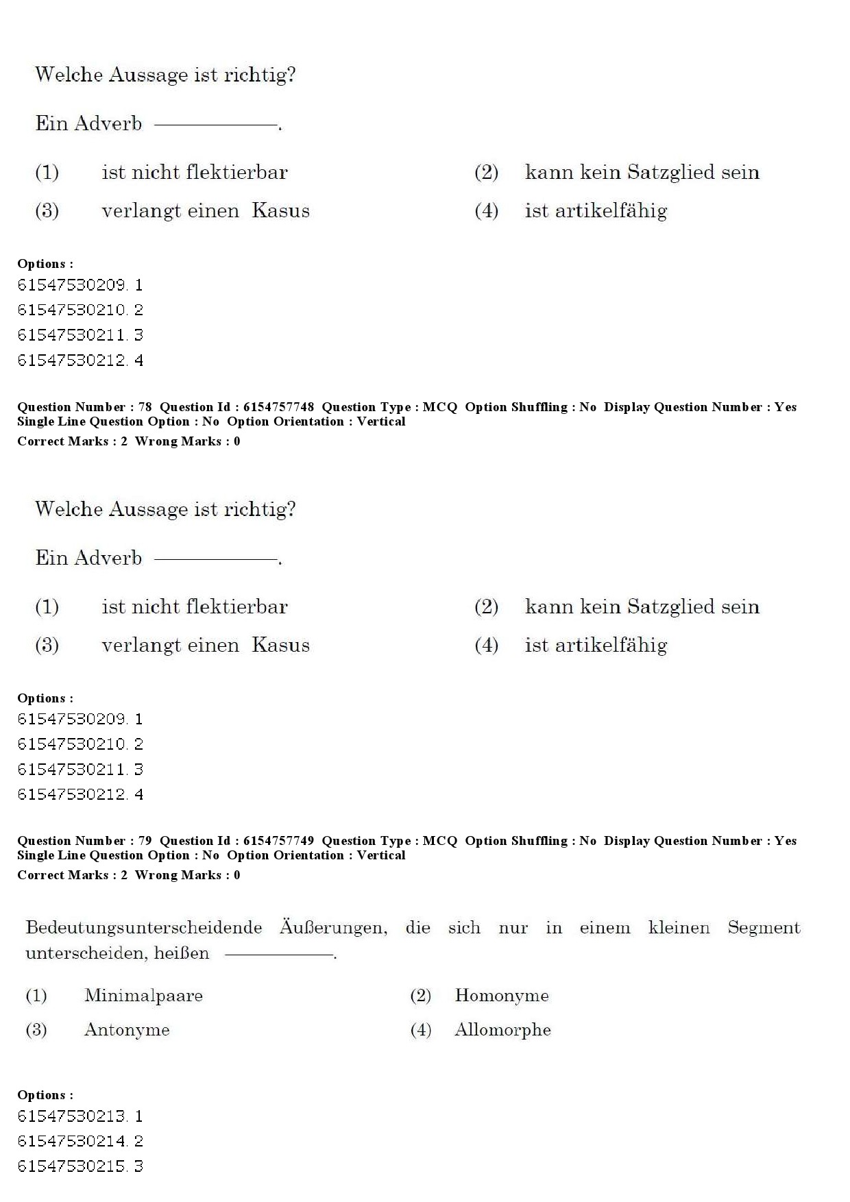 UGC NET German Question Paper December 2019 75