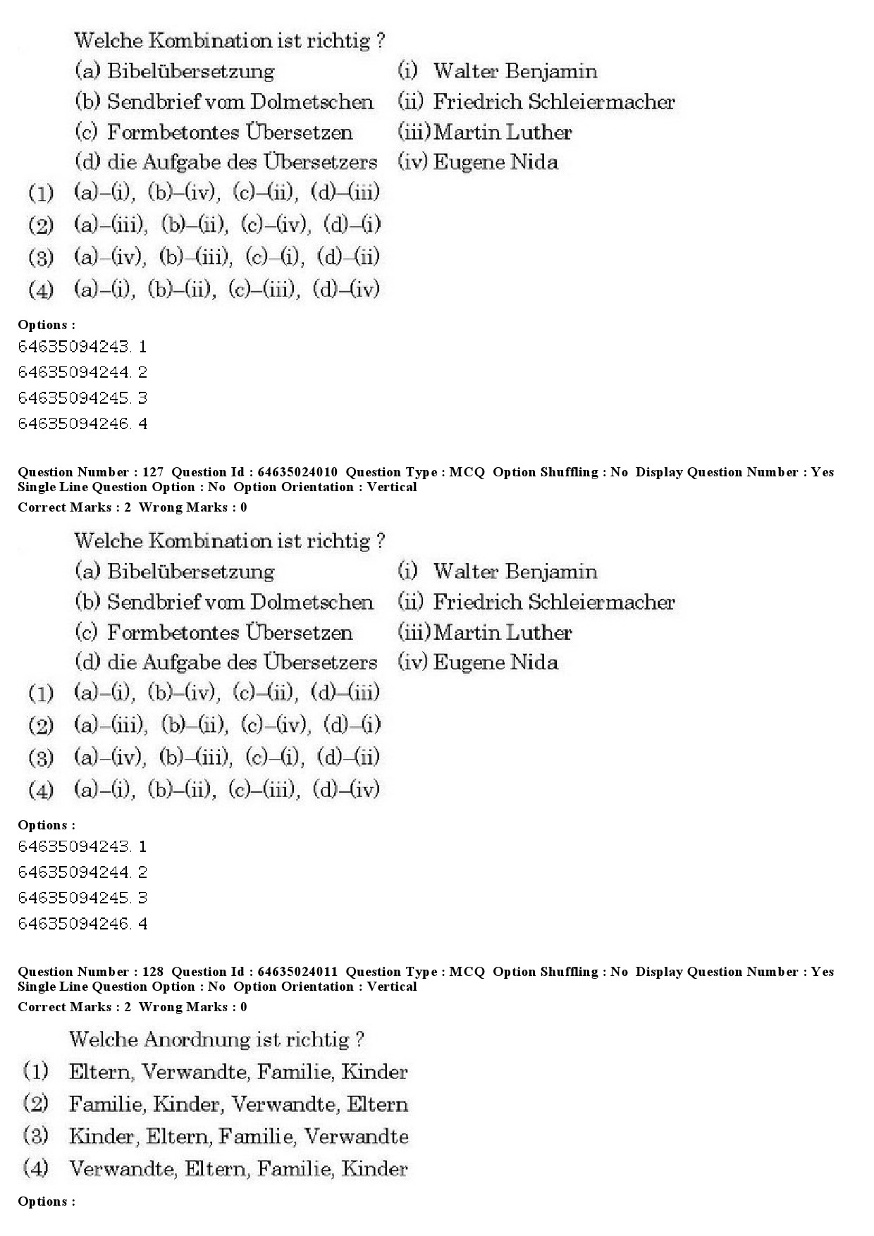 UGC NET German Question Paper June 2019 106