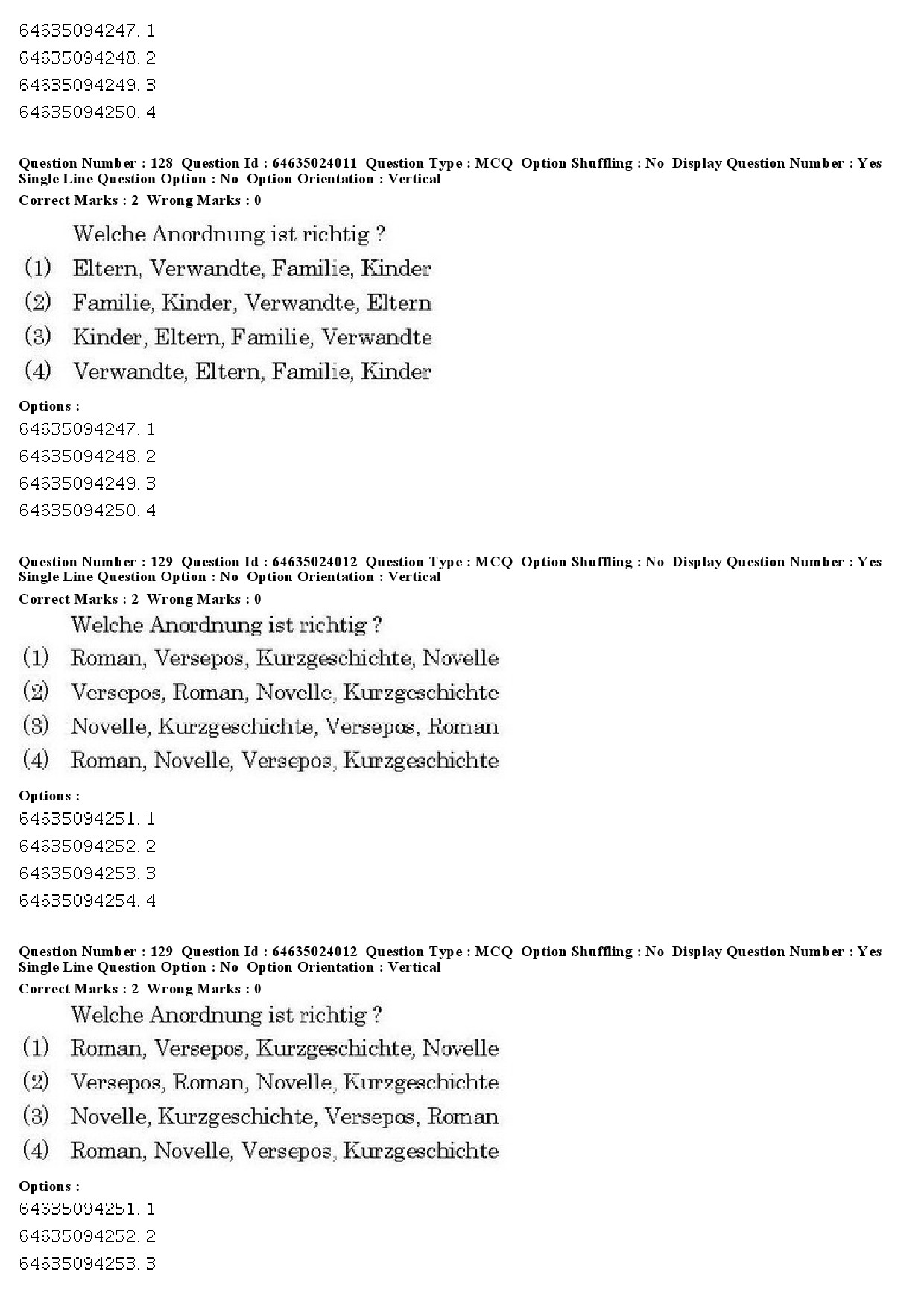 UGC NET German Question Paper June 2019 107