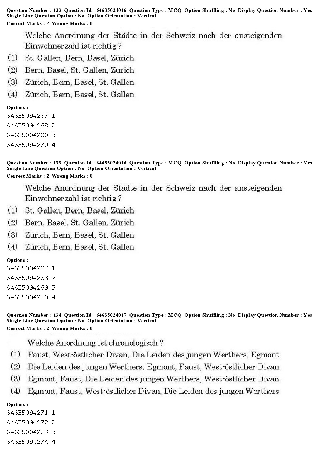 UGC NET German Question Paper June 2019 110