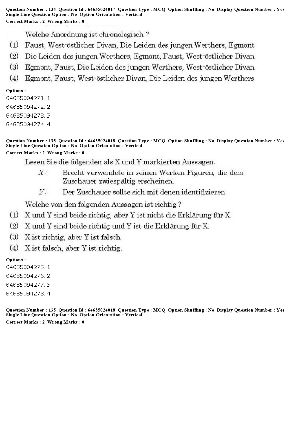 UGC NET German Question Paper June 2019 111