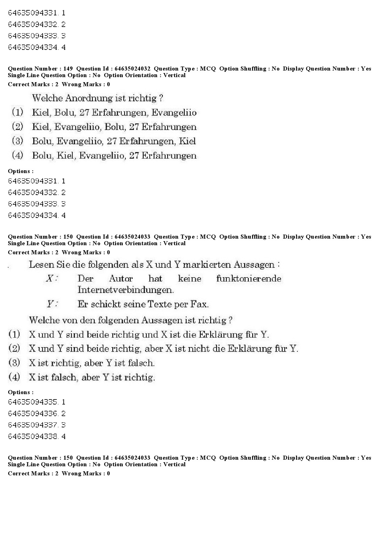 UGC NET German Question Paper June 2019 124