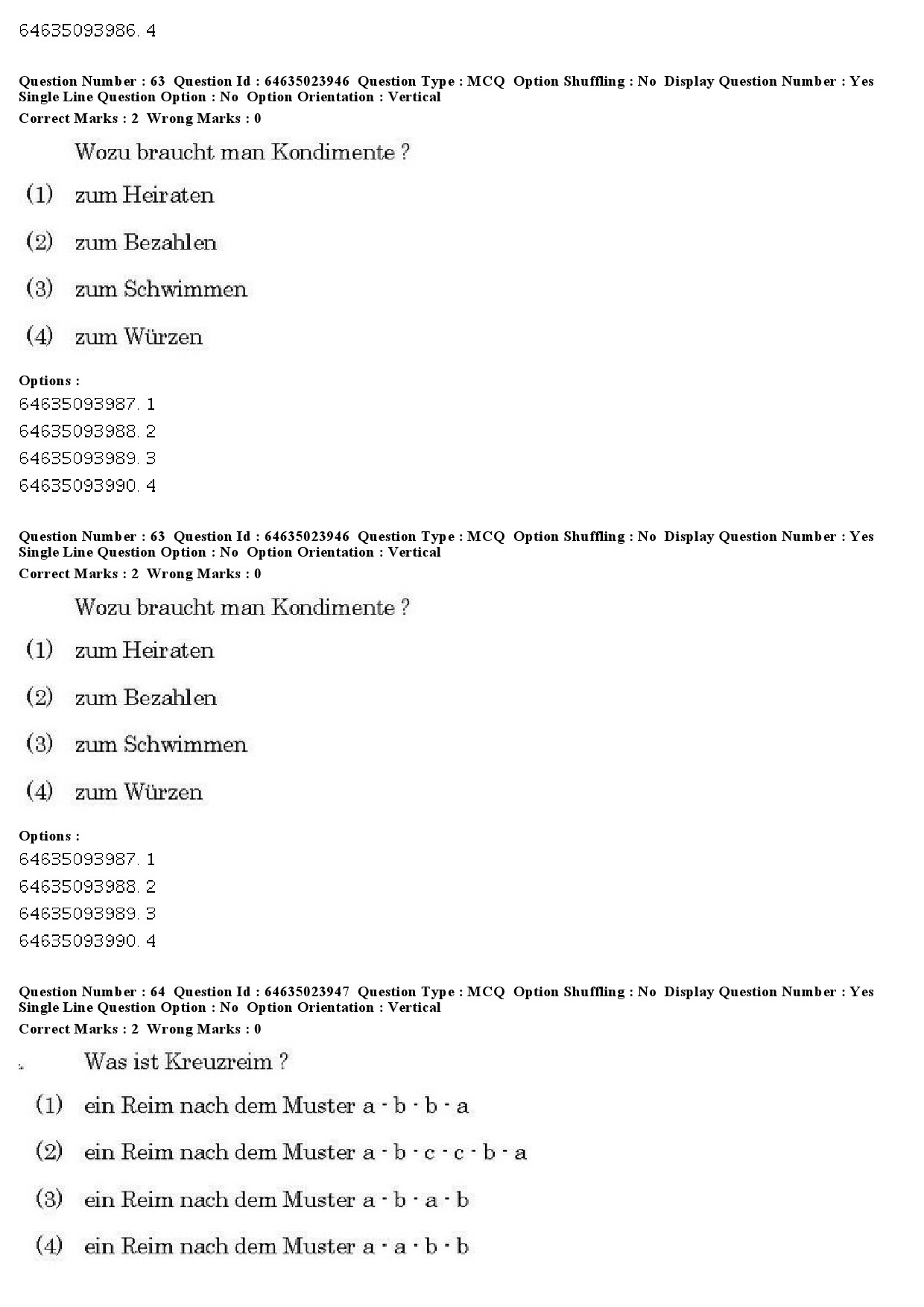 UGC NET German Question Paper June 2019 50