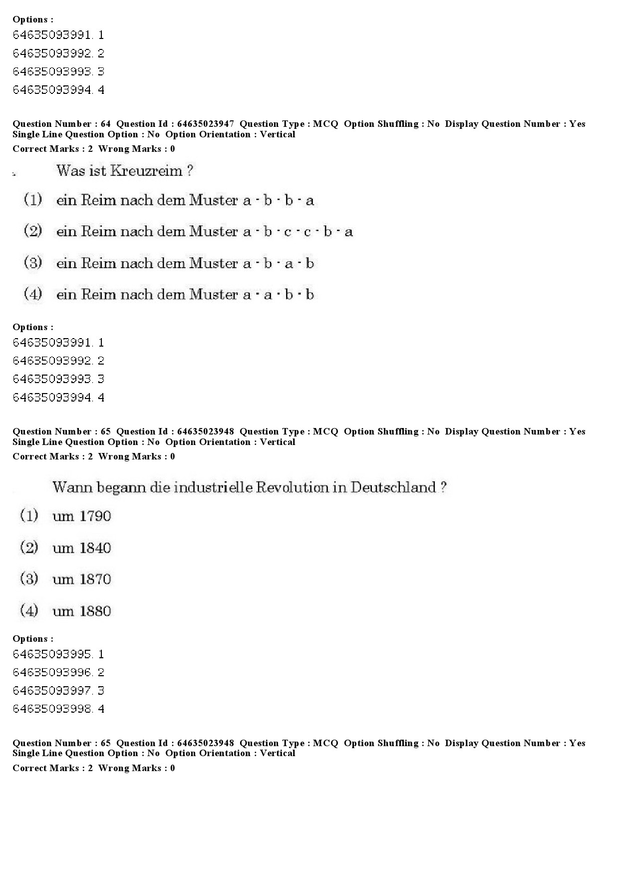 UGC NET German Question Paper June 2019 51