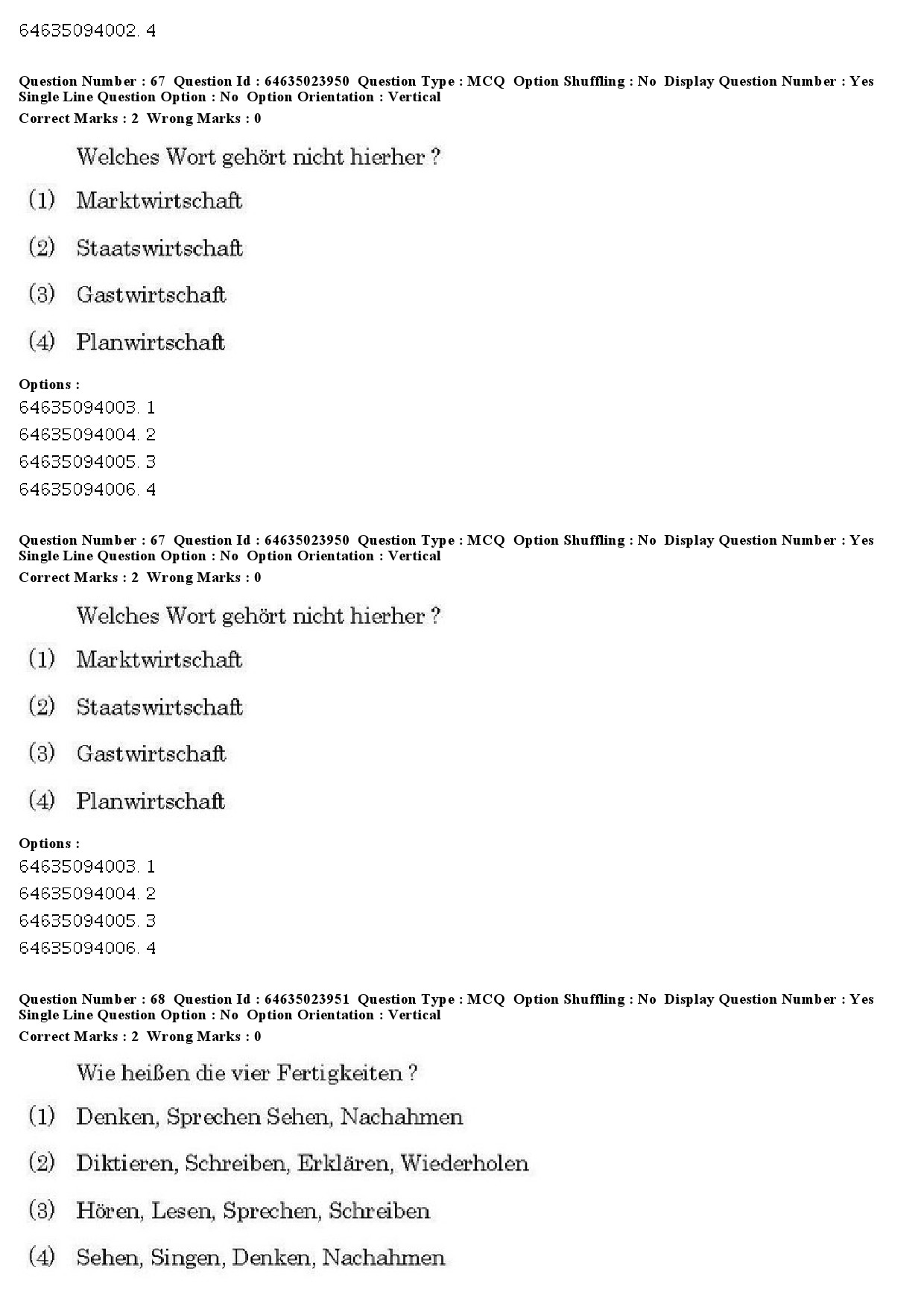 UGC NET German Question Paper June 2019 53