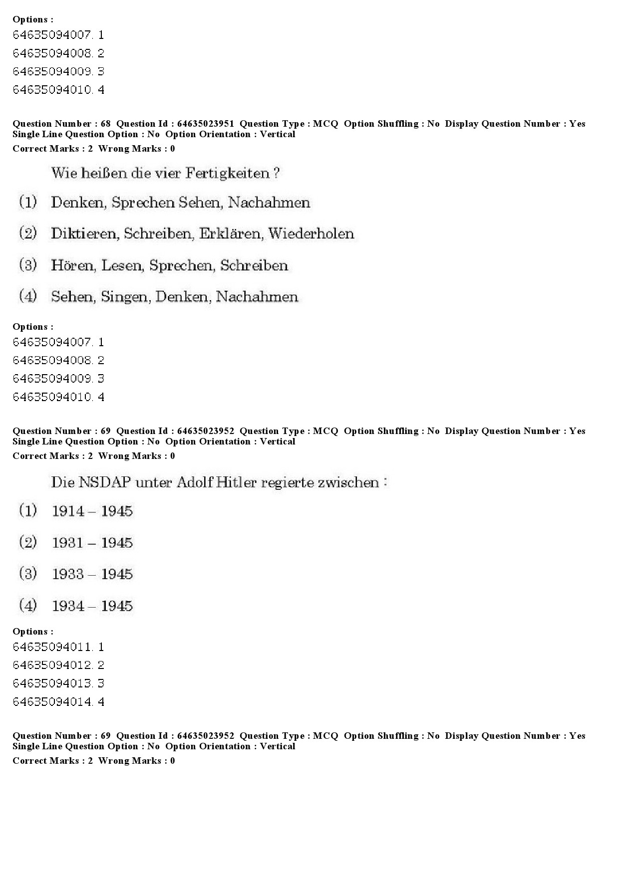 UGC NET German Question Paper June 2019 54