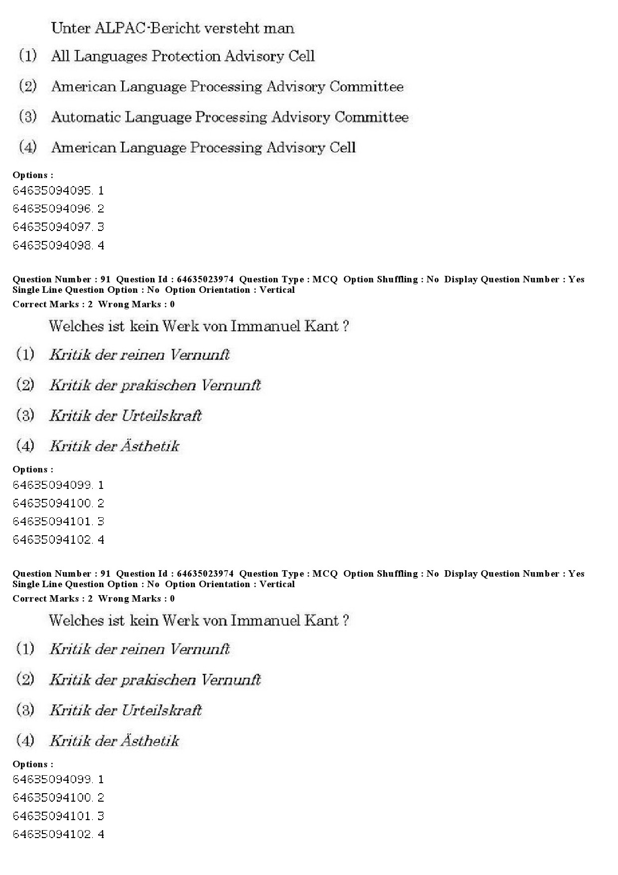 UGC NET German Question Paper June 2019 71